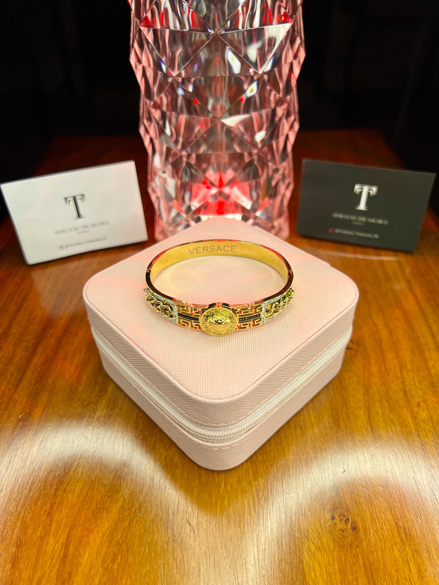 Premium Quality Stainless Steel 18k Versace Chain Inbound Handcuff