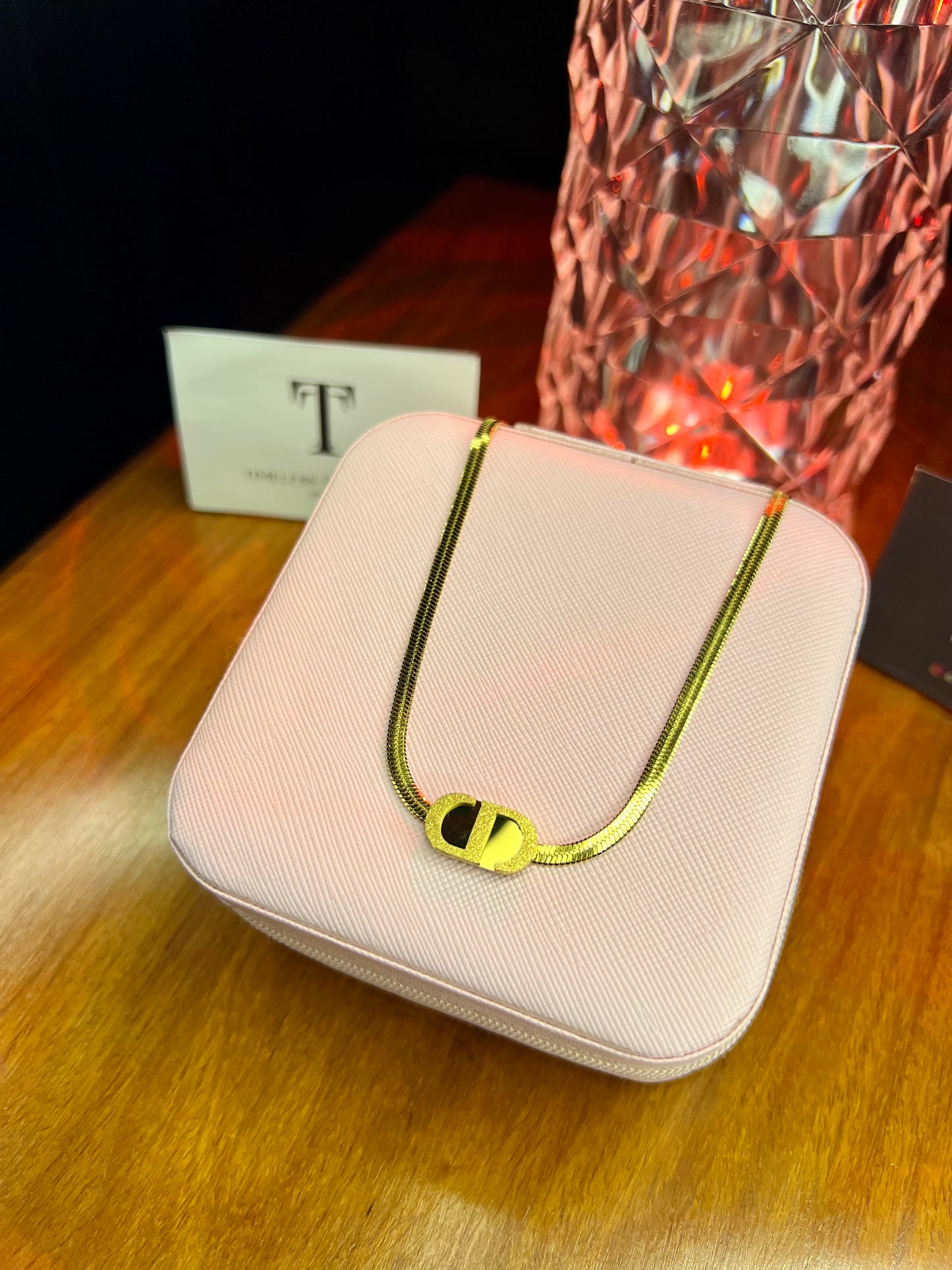 Premium Quality Stainless Steel 18k Chanel Snake Necklace