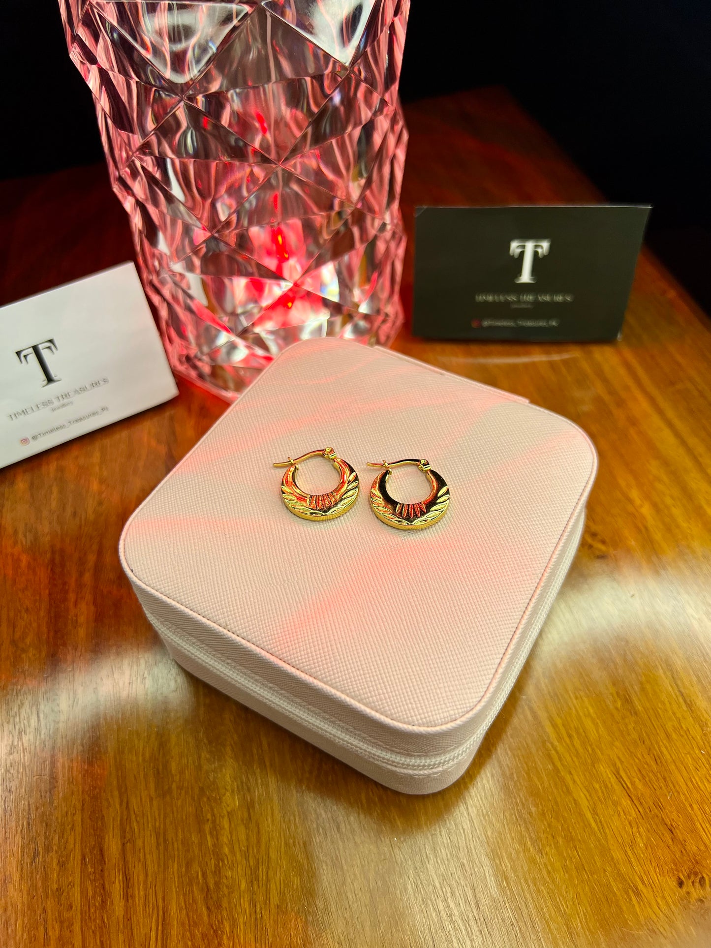 Premium Quality Stainless Steel 18k Luxury Gold Hoops