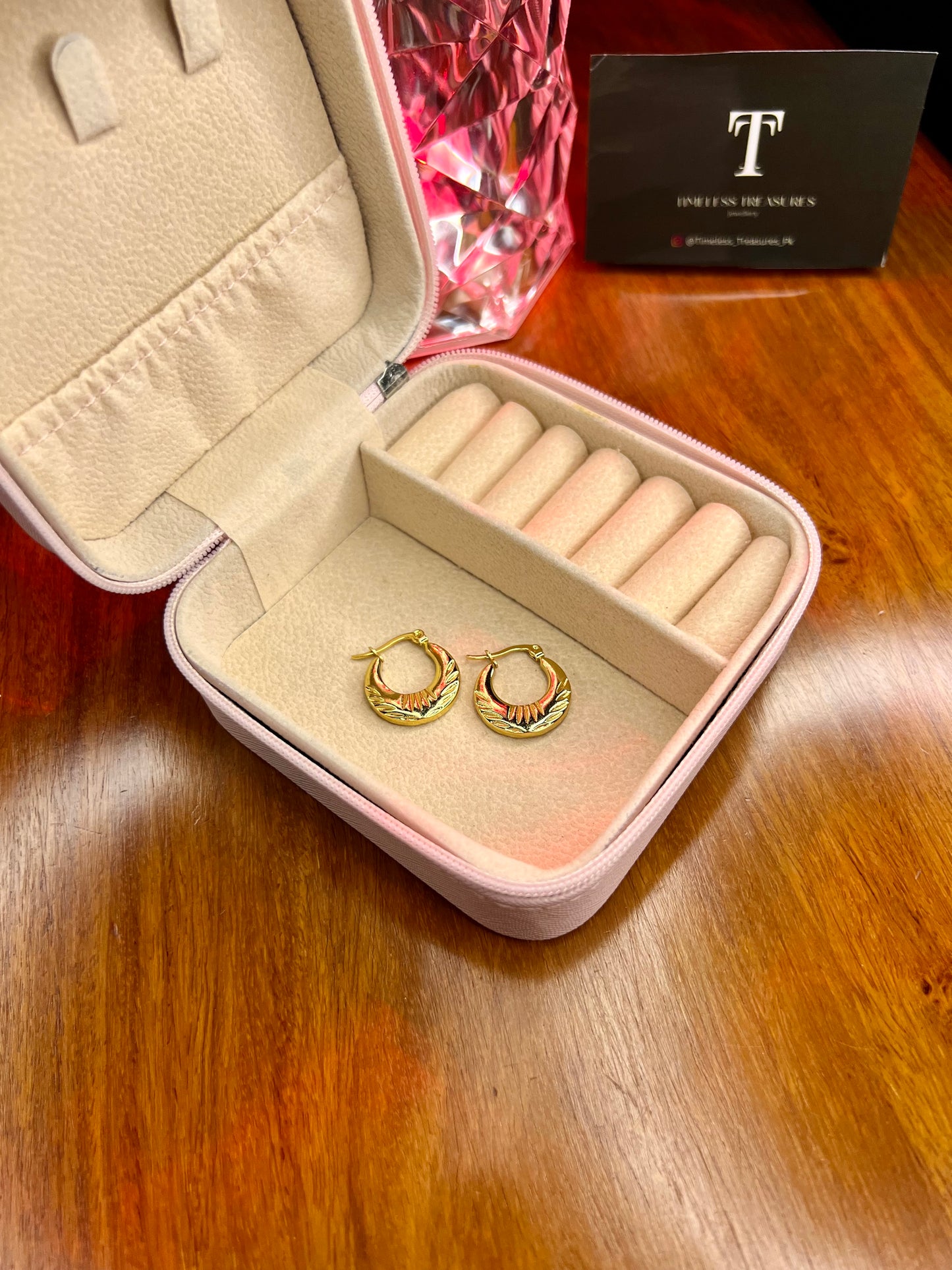 Premium Quality Stainless Steel 18k Luxury Gold Hoops