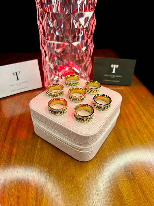 Premium Quality 18k Bold Chain-Link Stainless Steel Band