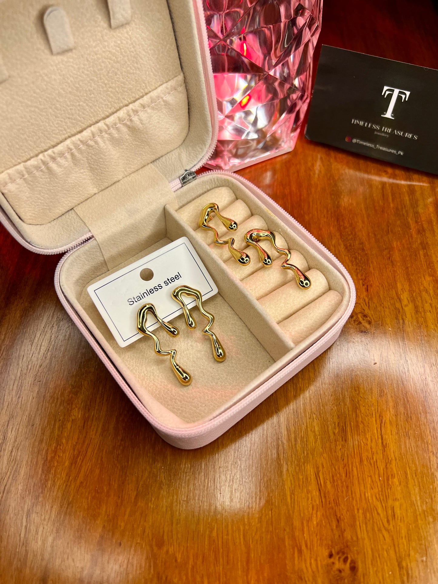 Premium Quality Stainless Steel 18k Chunky Gold EarStuds