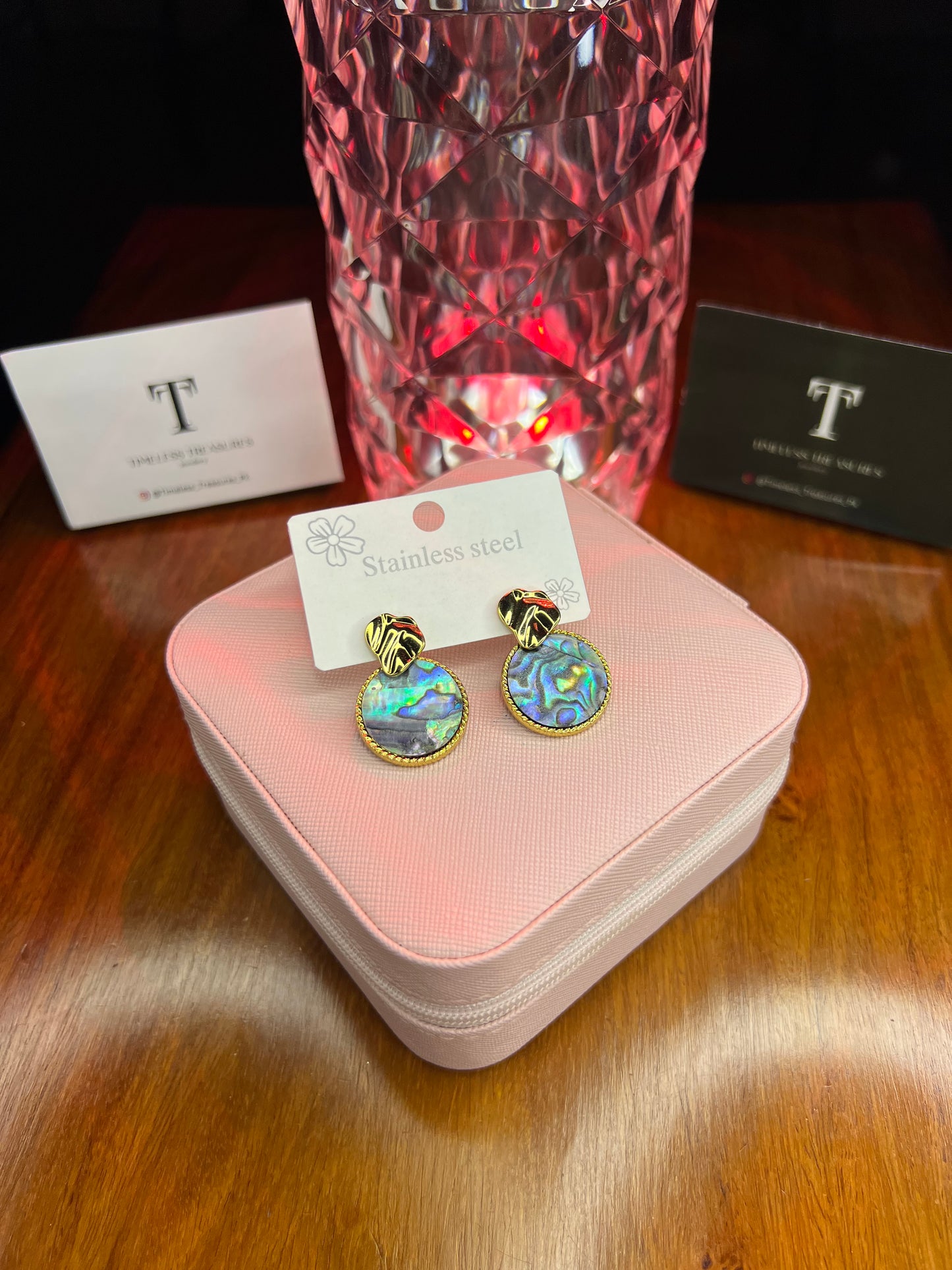 Premium Quality Stainless Steel 18k Cloud Rainbow Earrings