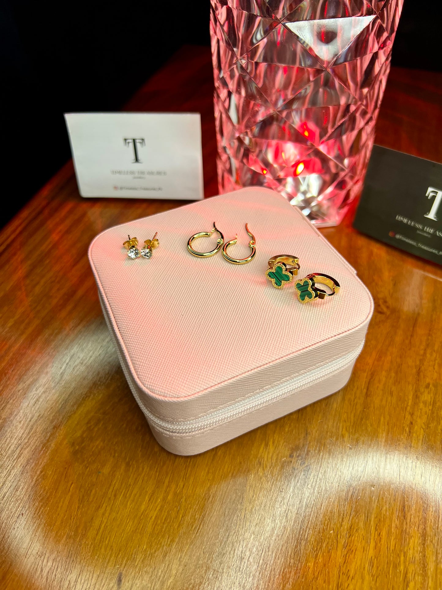 Premium Quality Stainless Steel 18k Set of 3 Earrings