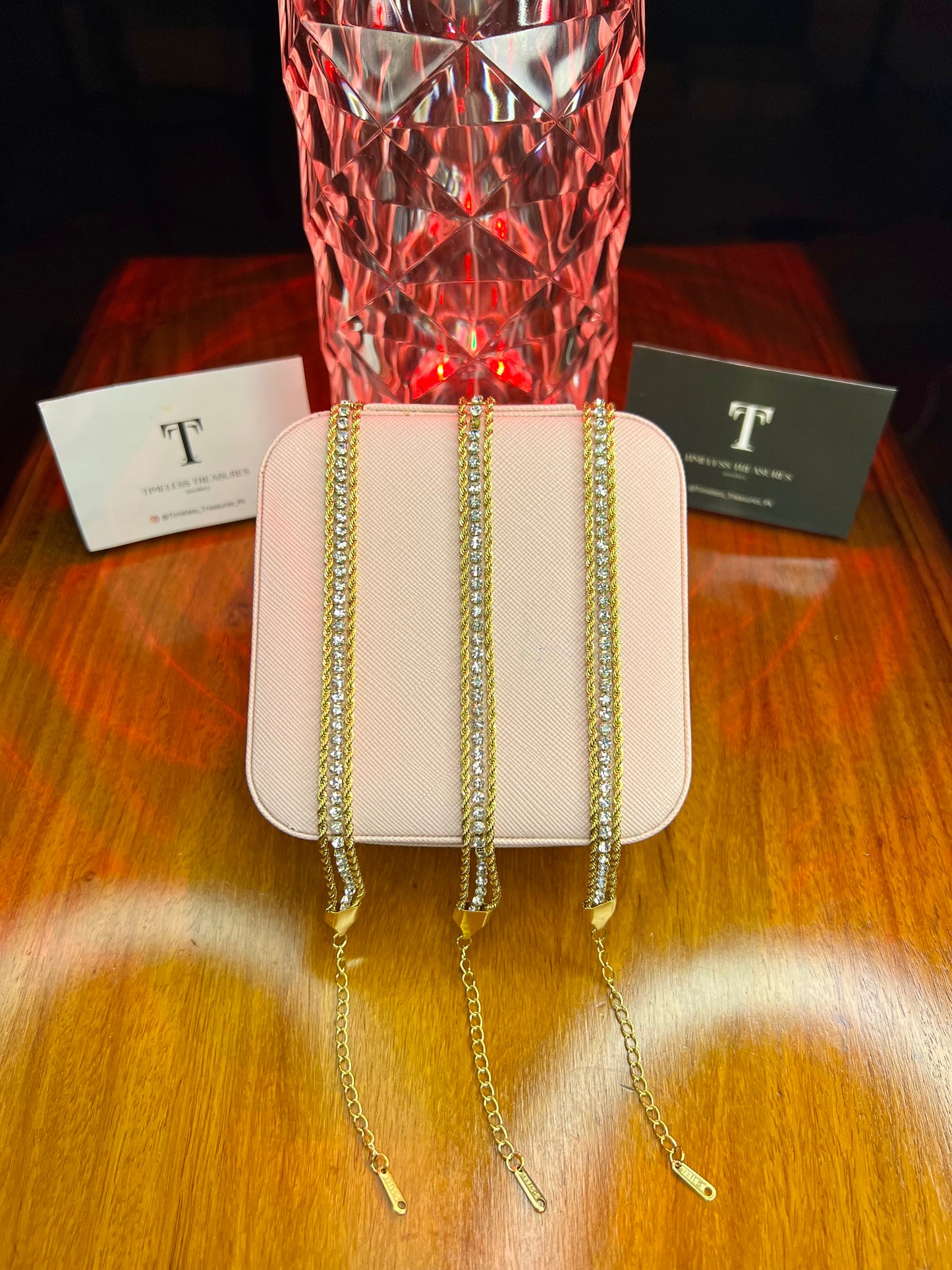 Premium Quality Stainless Steel 18k Luminous Layered Bracelet