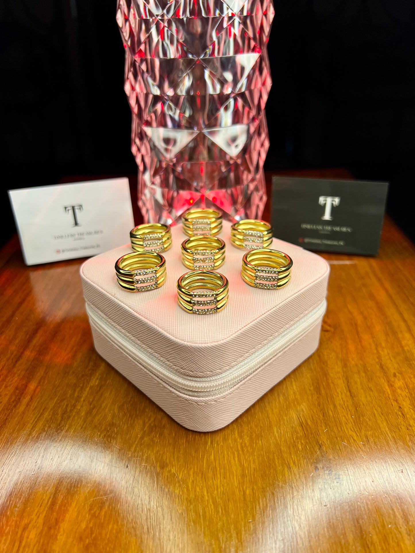Premium Quality Stainless Steel 18k Aura Stack Gold Ring
