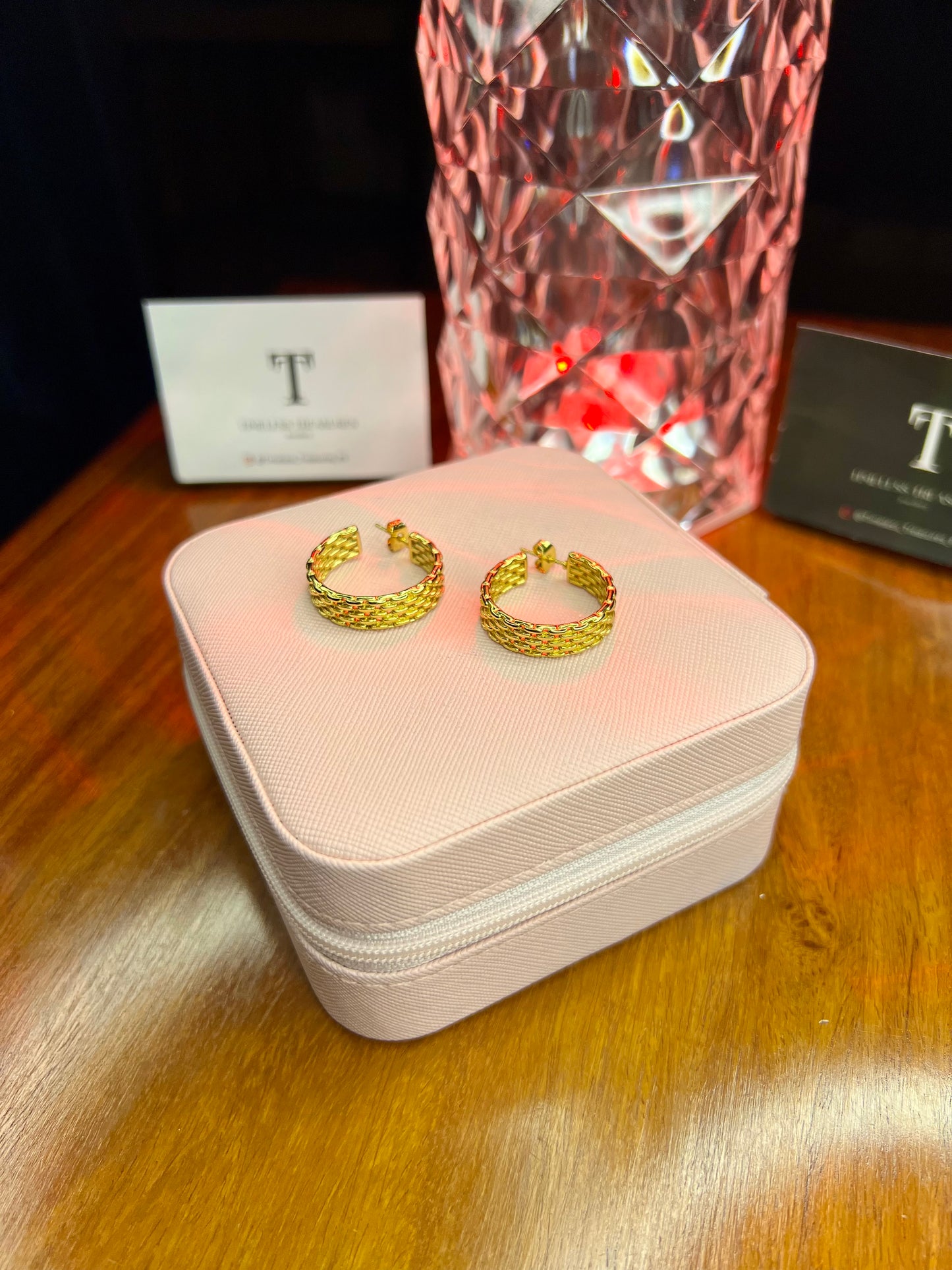 Premium Quality Stainless Steel 18k Gold Large Hoops