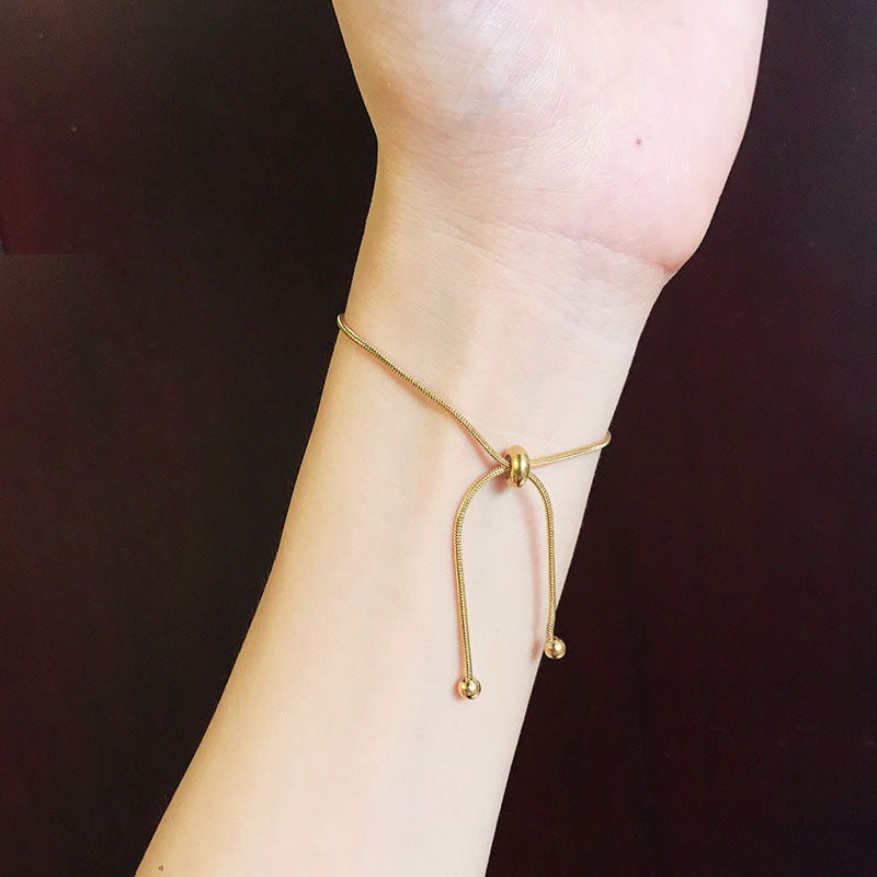 Premium Quality Stainless Steel 18k Sunlit Knot Bracelet + Anklet