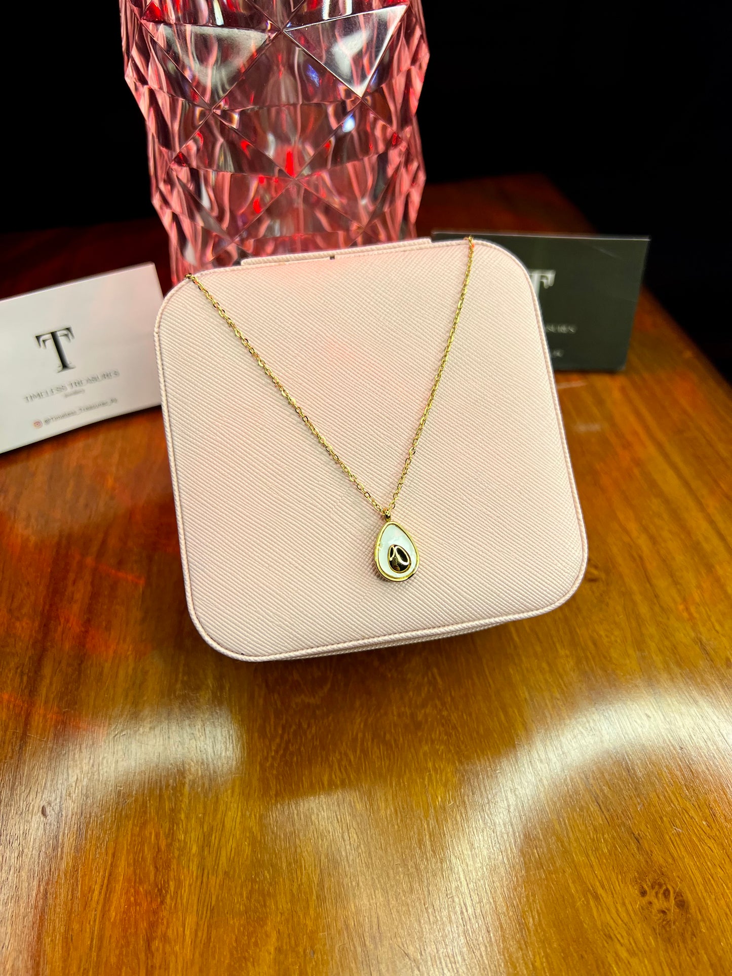 Premium Quality Stainless Steel 18k White n Gold Necklace