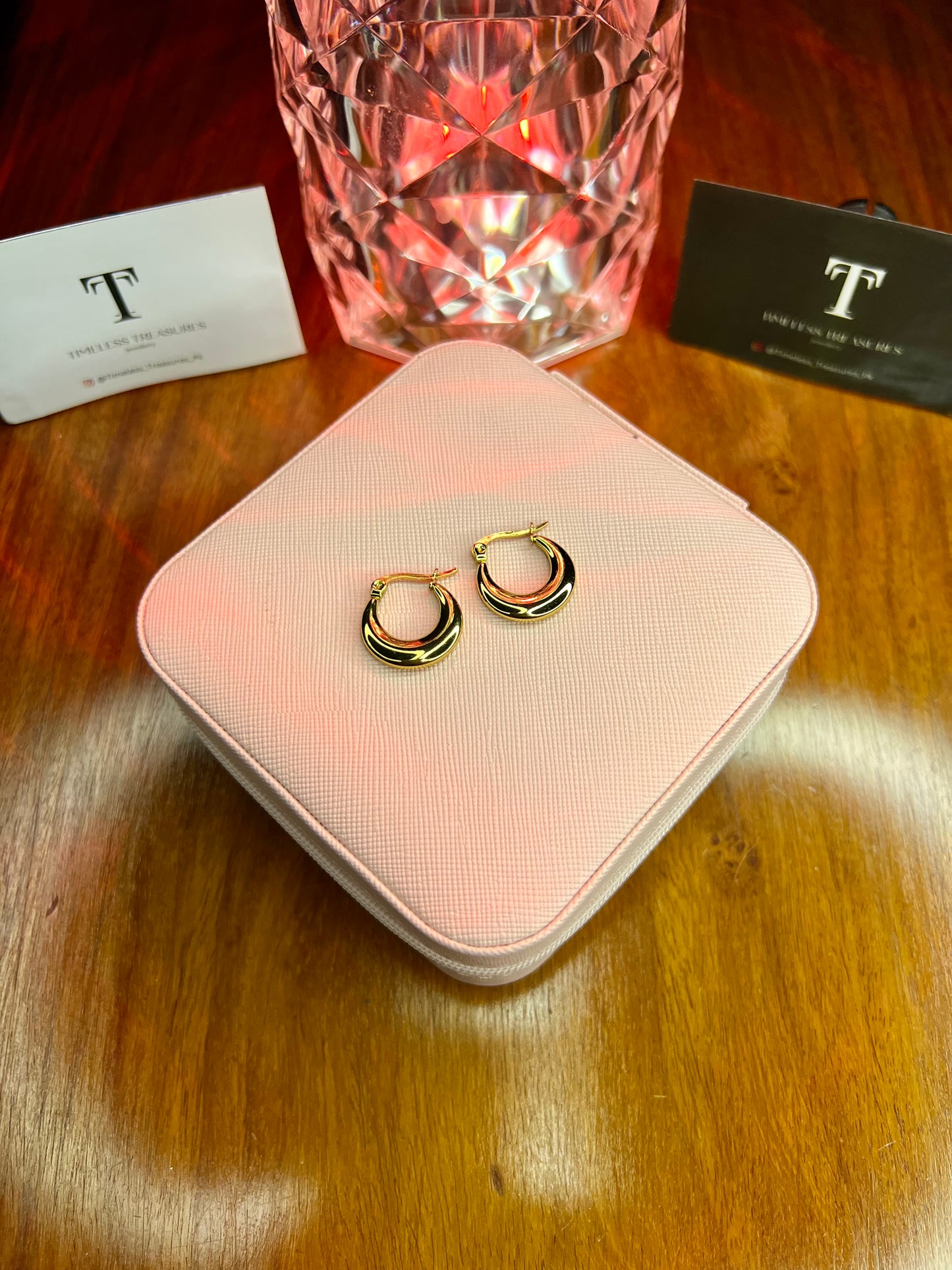 Premium Quality Stainless Steel 18k Luxury Hoops