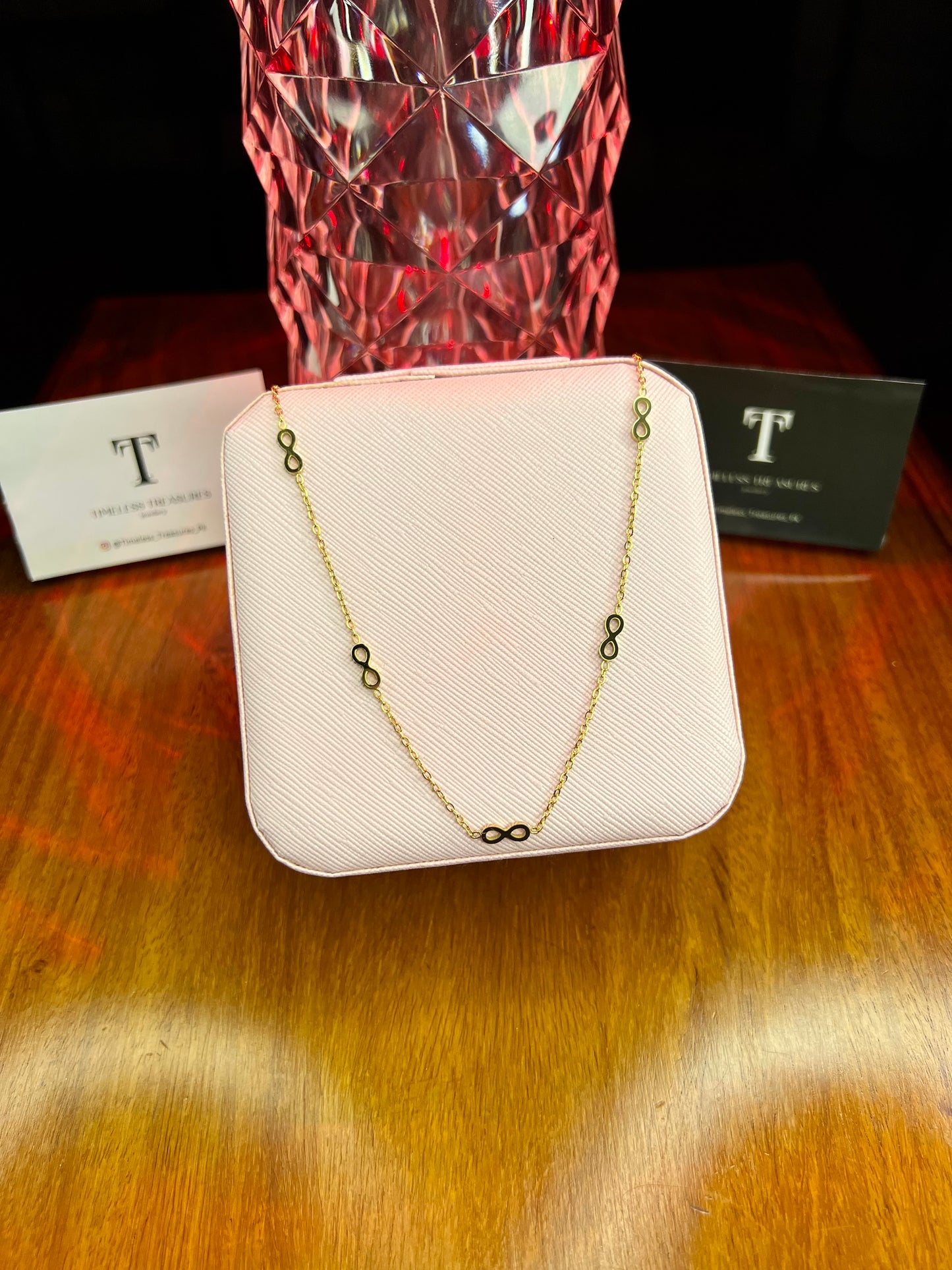 Premium Quality Stainless Steel 18k Infinity Grace Necklace