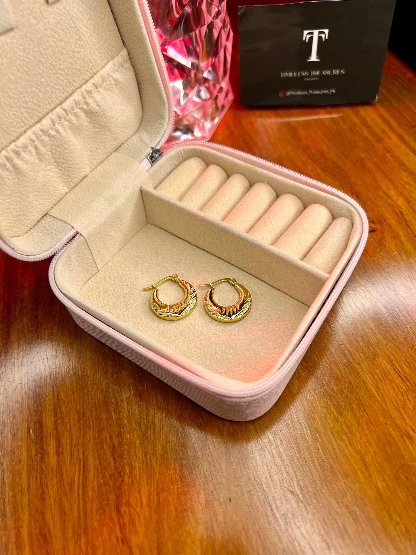 Premium Quality Stainless Steel 18k Luxury Gold Hoops