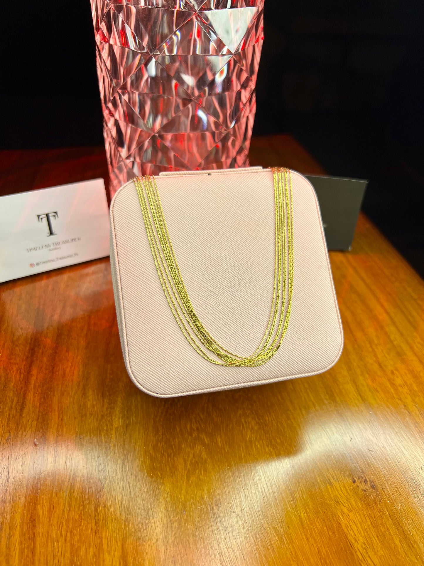 Premium Quality Stainless Steel 18k Gold Plated Layered Necklace