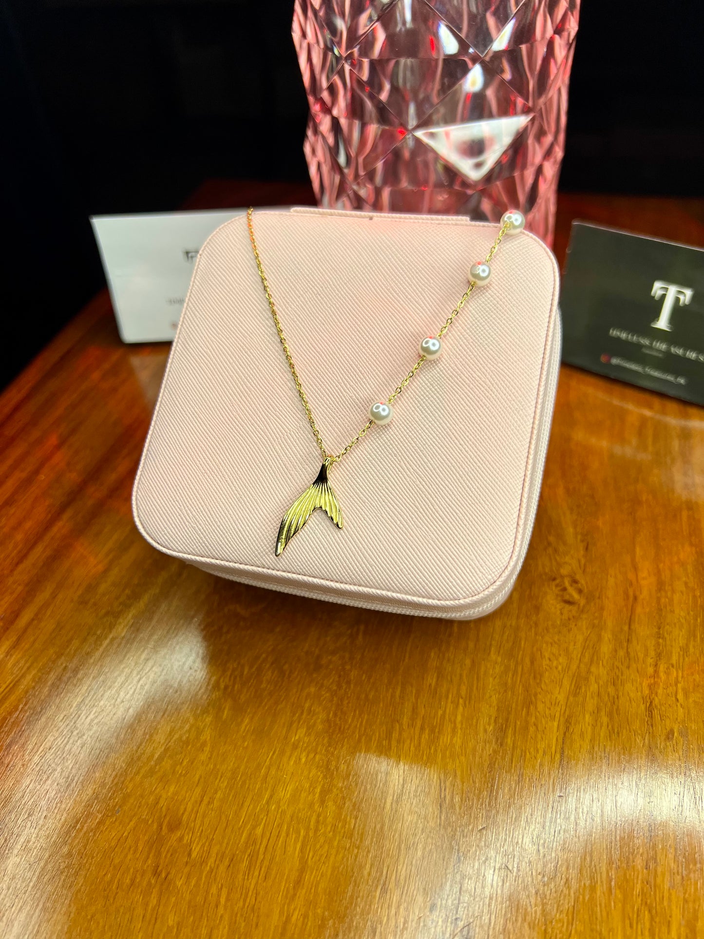 Premium Quality Stainless Steel 18k Mermaid Pearl High Quality Necklace