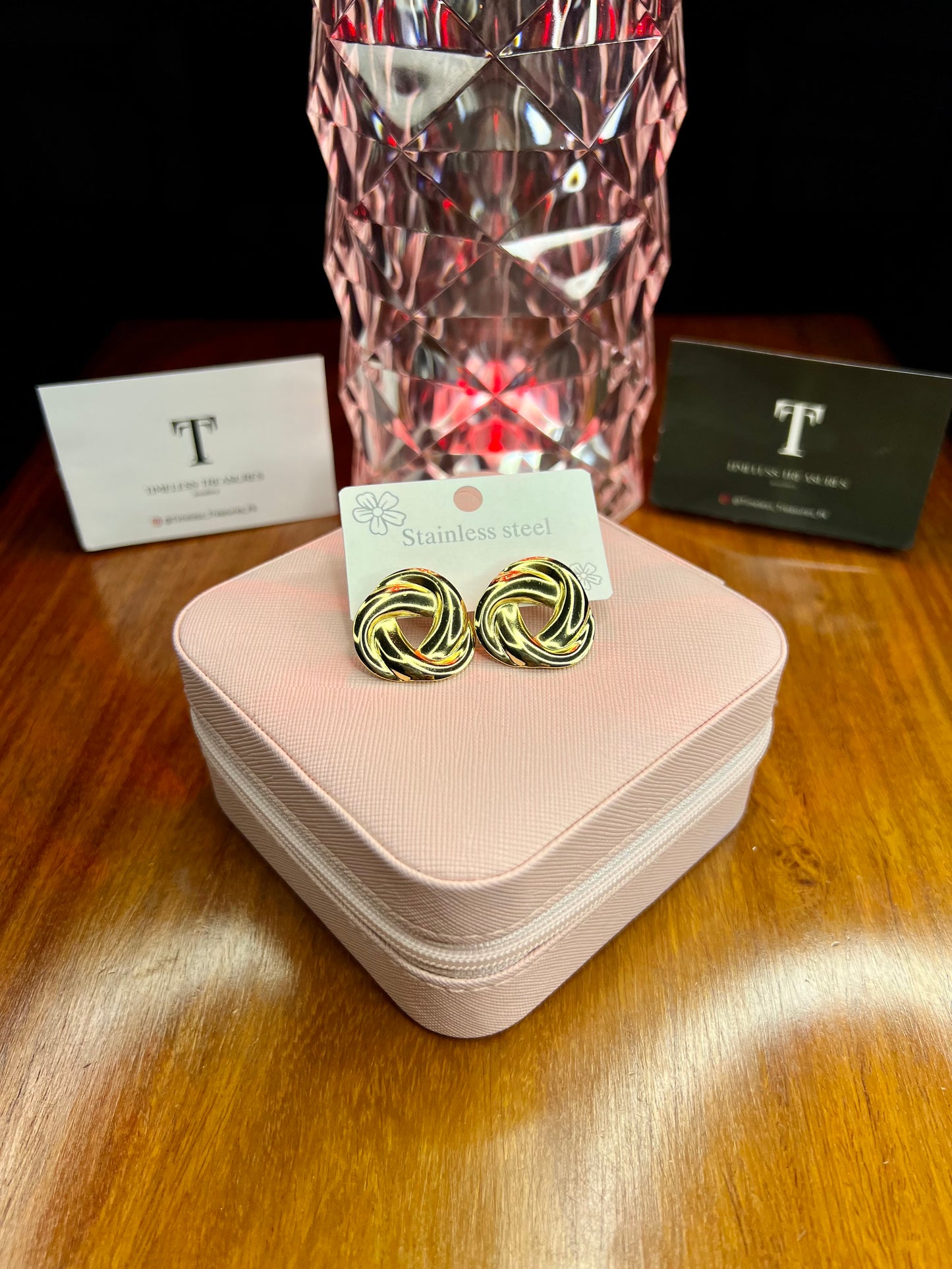 Premium Quality Stainless Steel 18k Loop Earrings