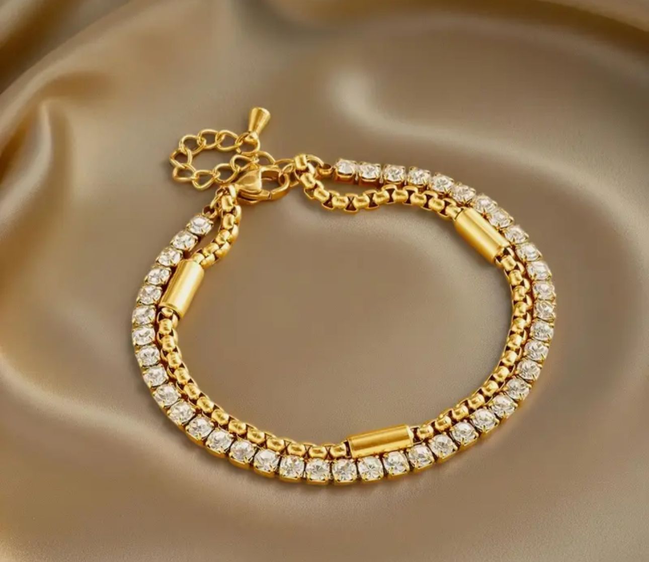 Premium Quality Stainless Steel 18k Luxe Layers Bracelet