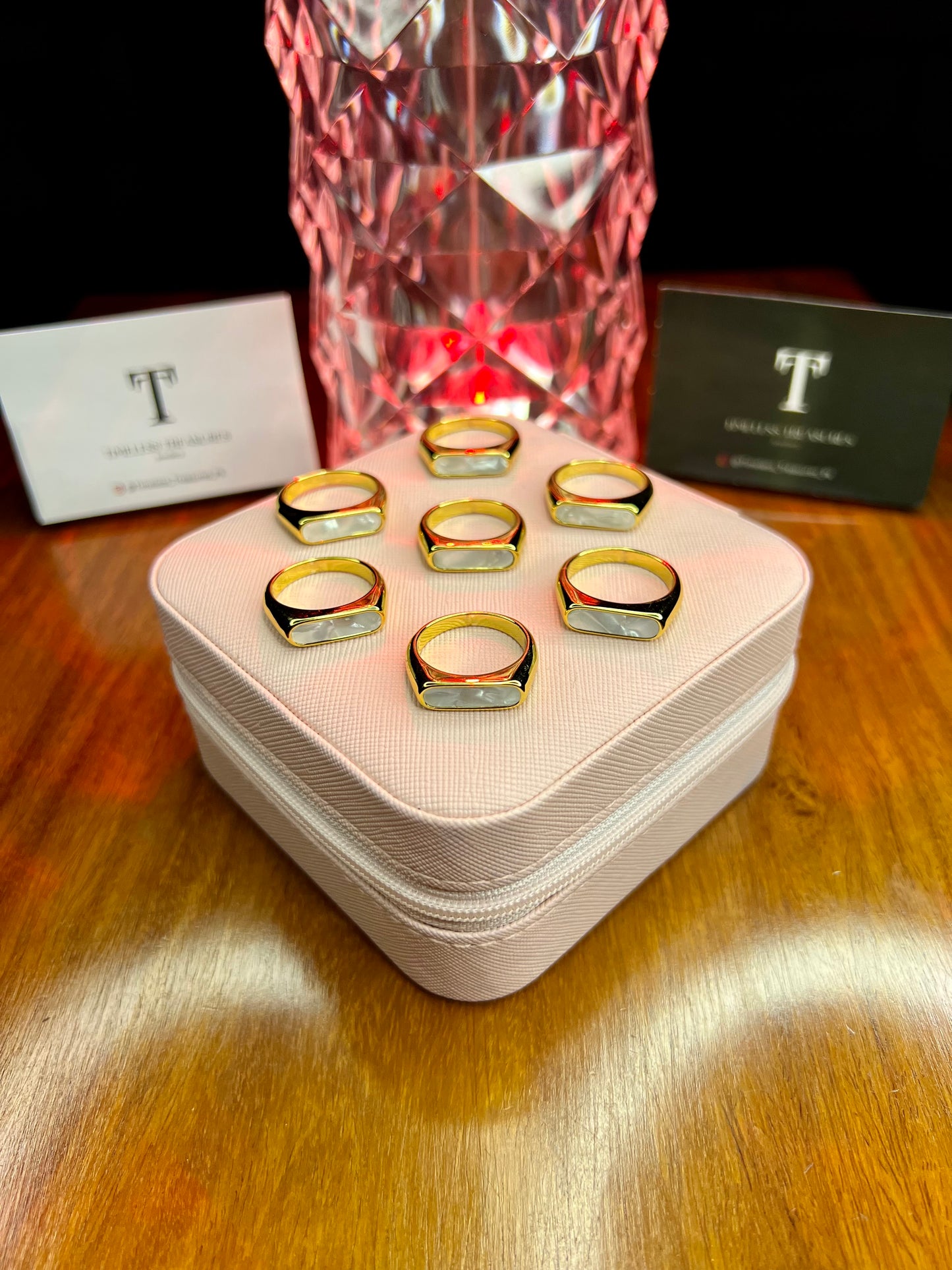 Premium Quality Stainless Steel 18k Tag Ring