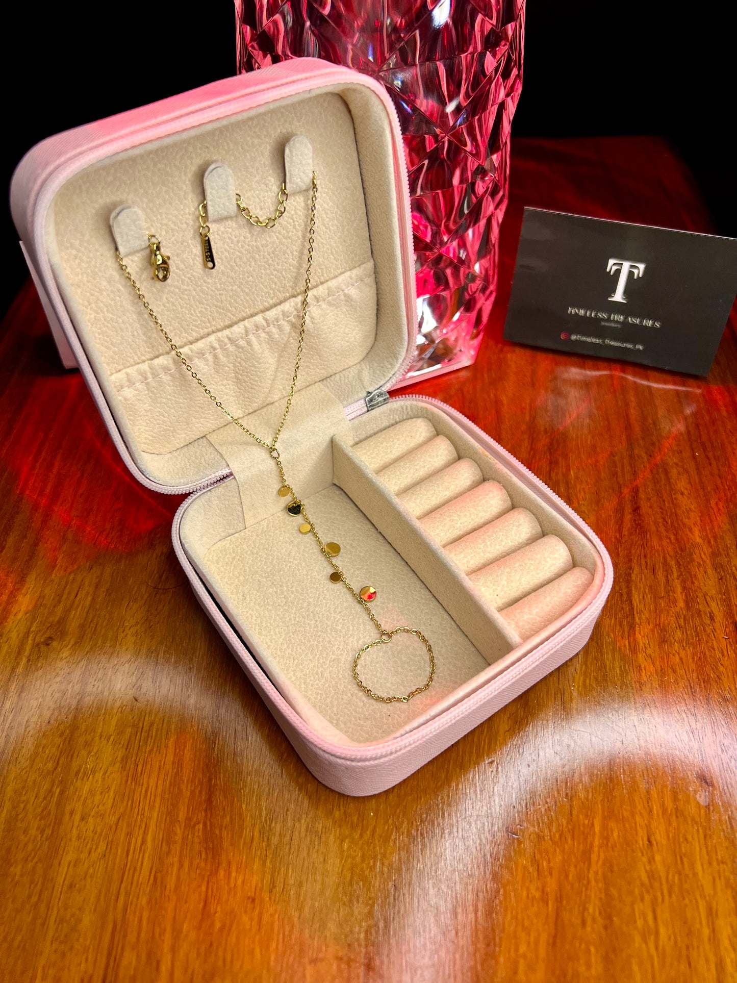 Premium Quality Stainless Steel 18k Gold Coin Handchain