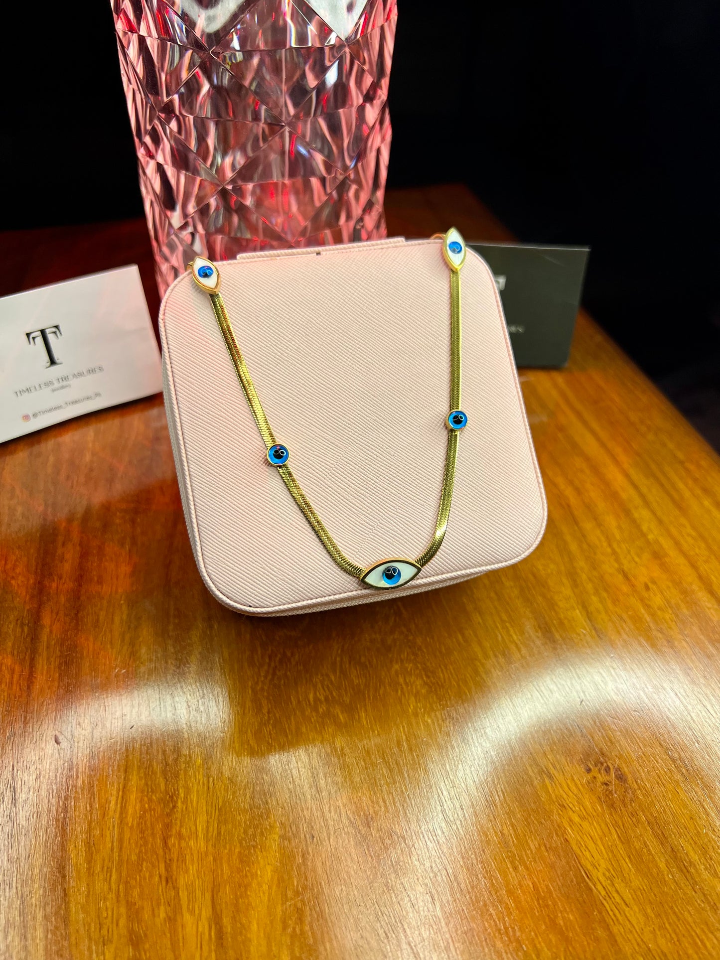 Premium Quality Stainless Steel 18k Eye Necklace