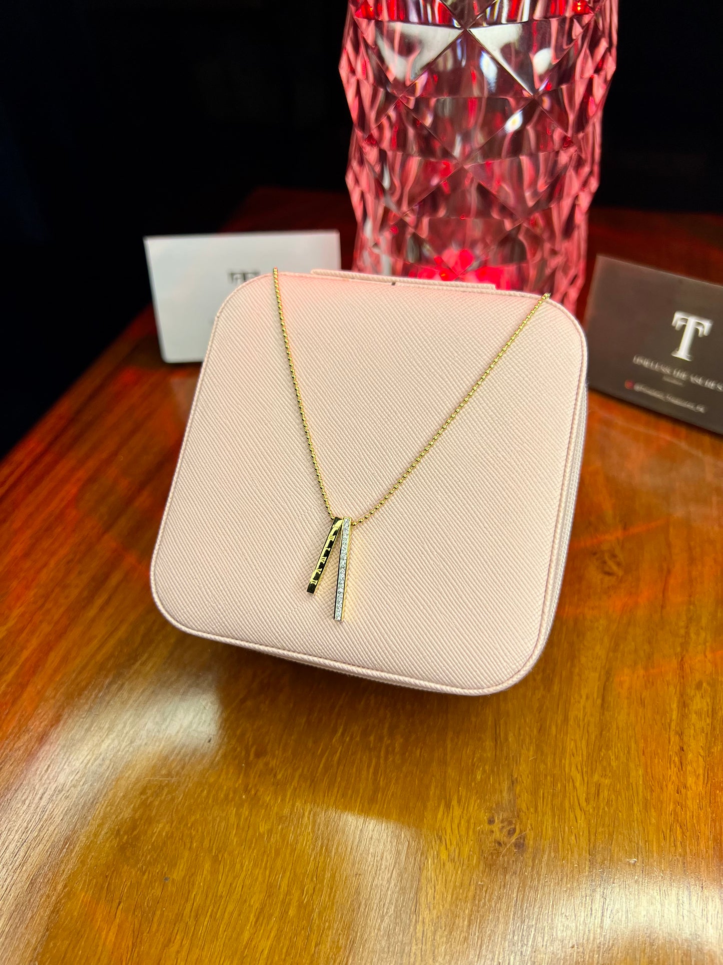 Premium Quality Stainless Steel 18k Roman Slides Luxury Necklace