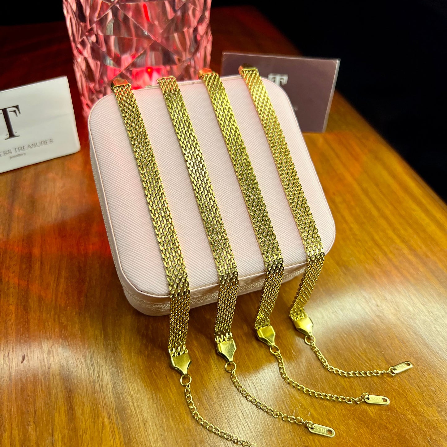 Premium Quality Stainless Steel 18k Classic Mesh Bracelet