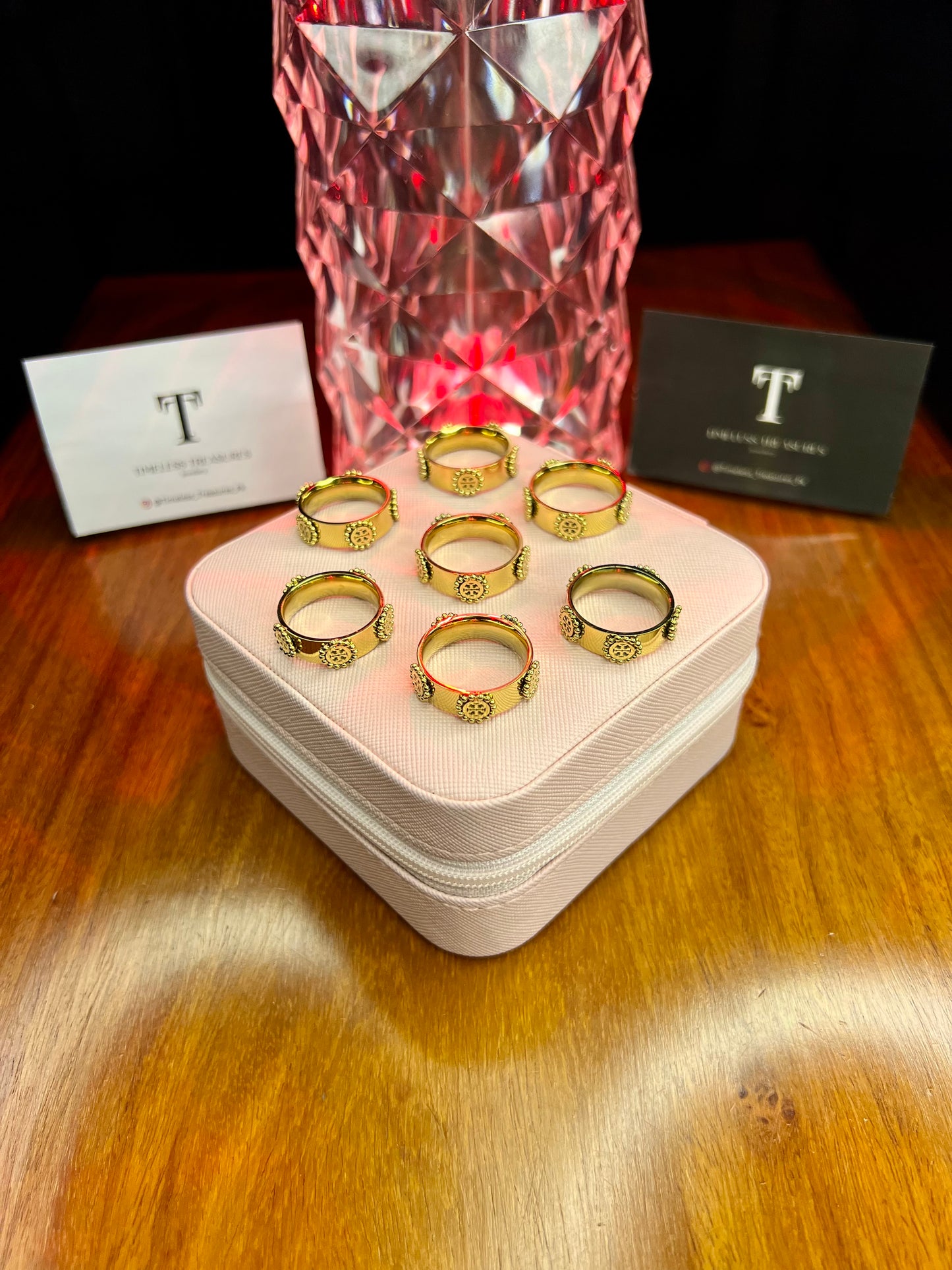 Premium Quality Stainless Steel 18k Luxury Tory Ring