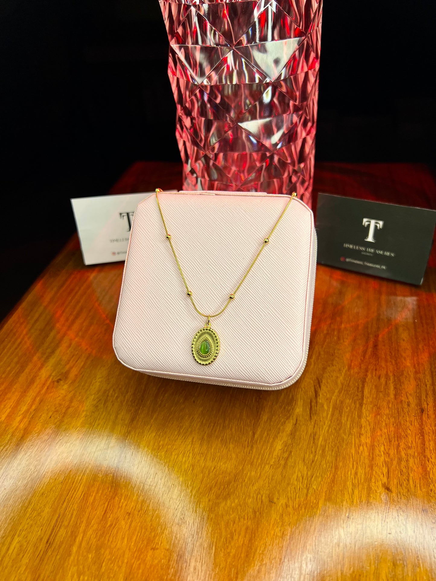 Premium Quality Stainless Steel 18k Golden Whisper Necklace