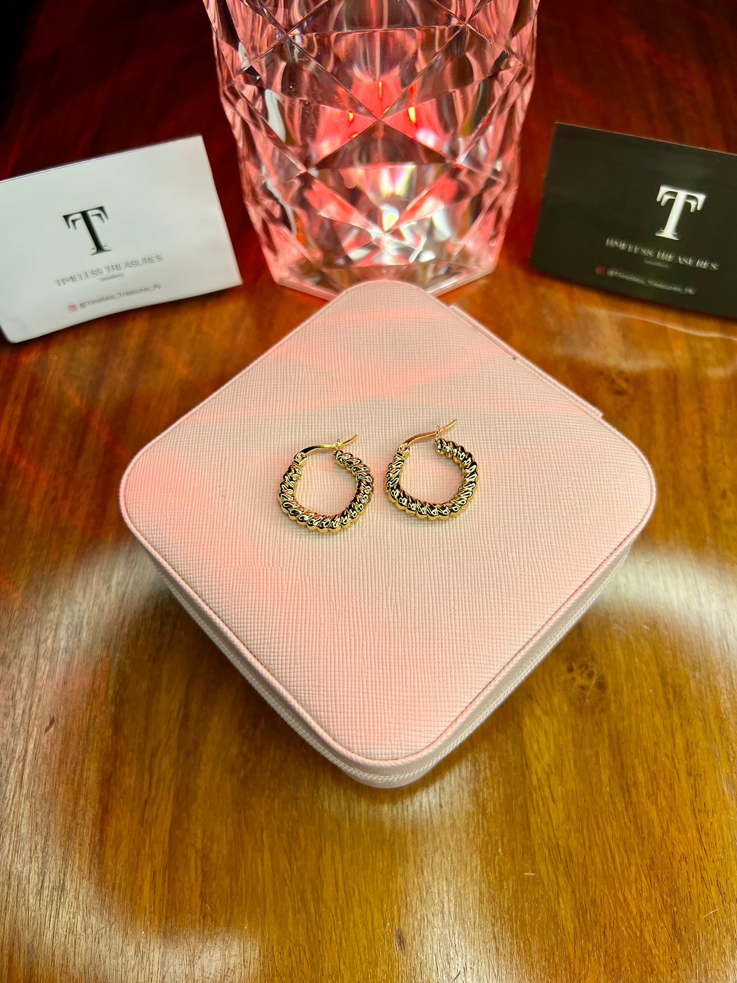 Premium Quality Stainless Steel 18k Luxury Hoops