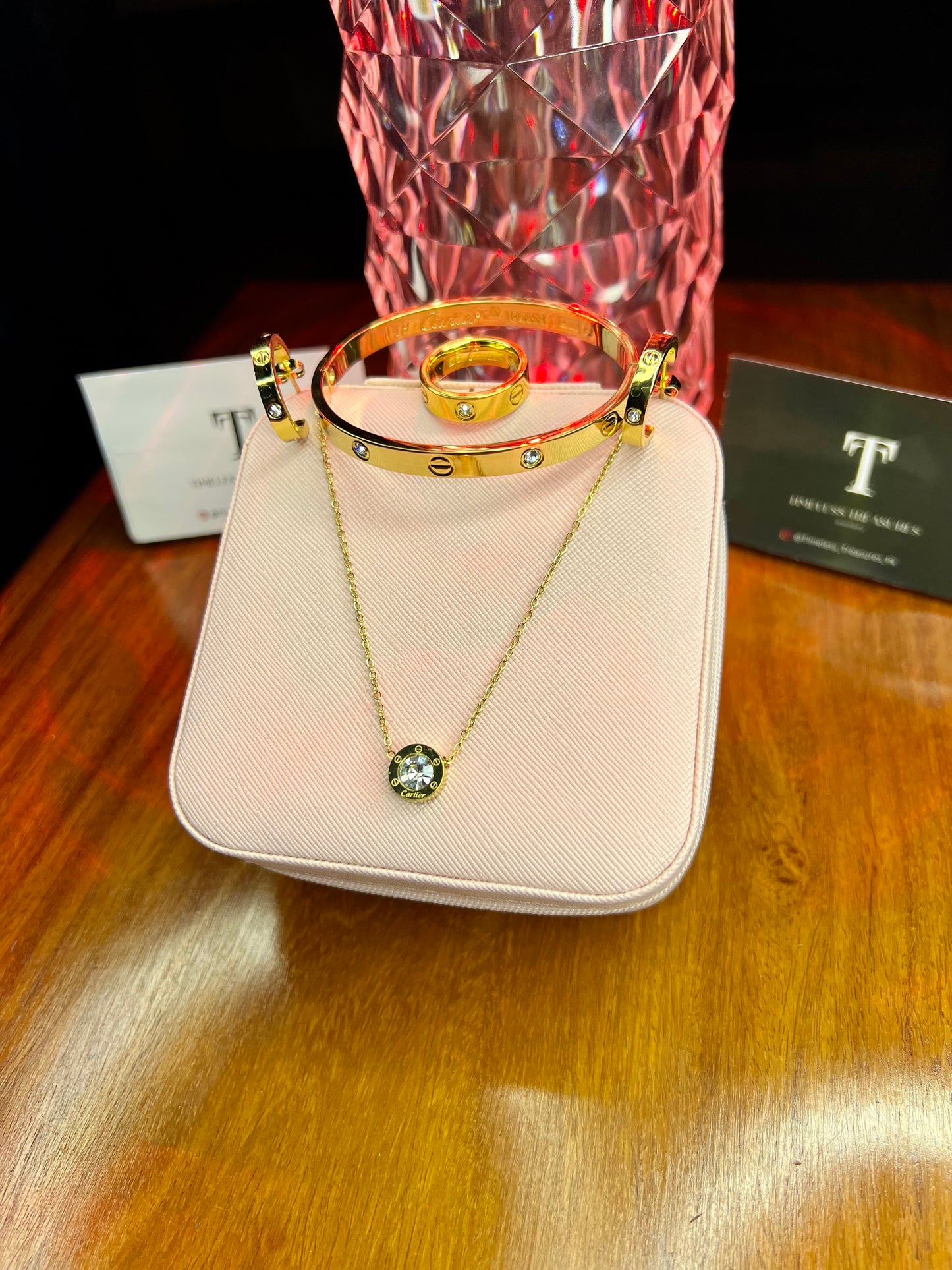 Premium Quality Stainless Steel 18k Carter Inspired 4pc Set