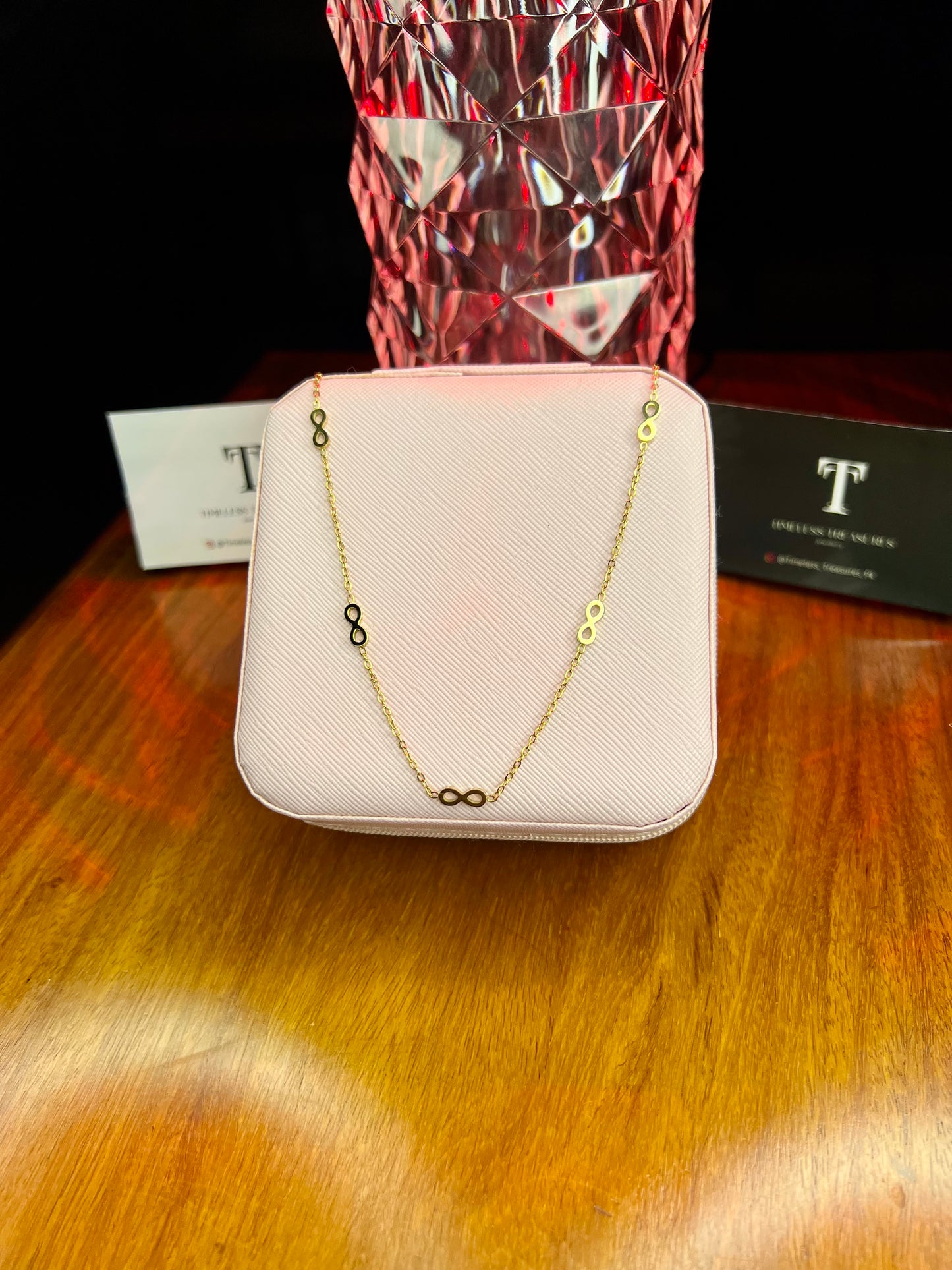 Premium Quality Stainless Steel 18k Infinity Grace Necklace