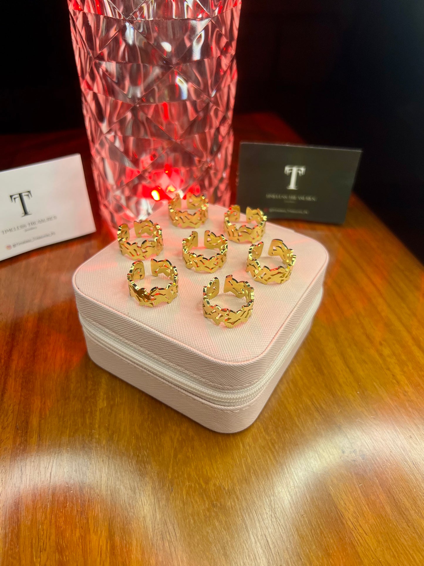 Premium Quality Stainless Steel 18k Branco Ring