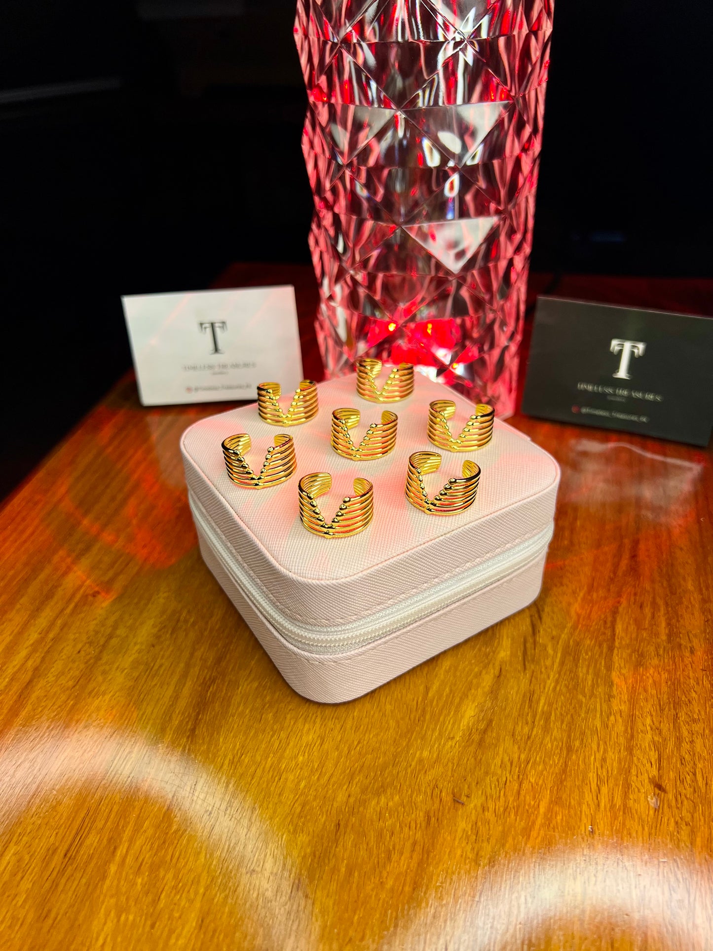 Premium Quality Stainless Steel 18k Vogue V-Ring