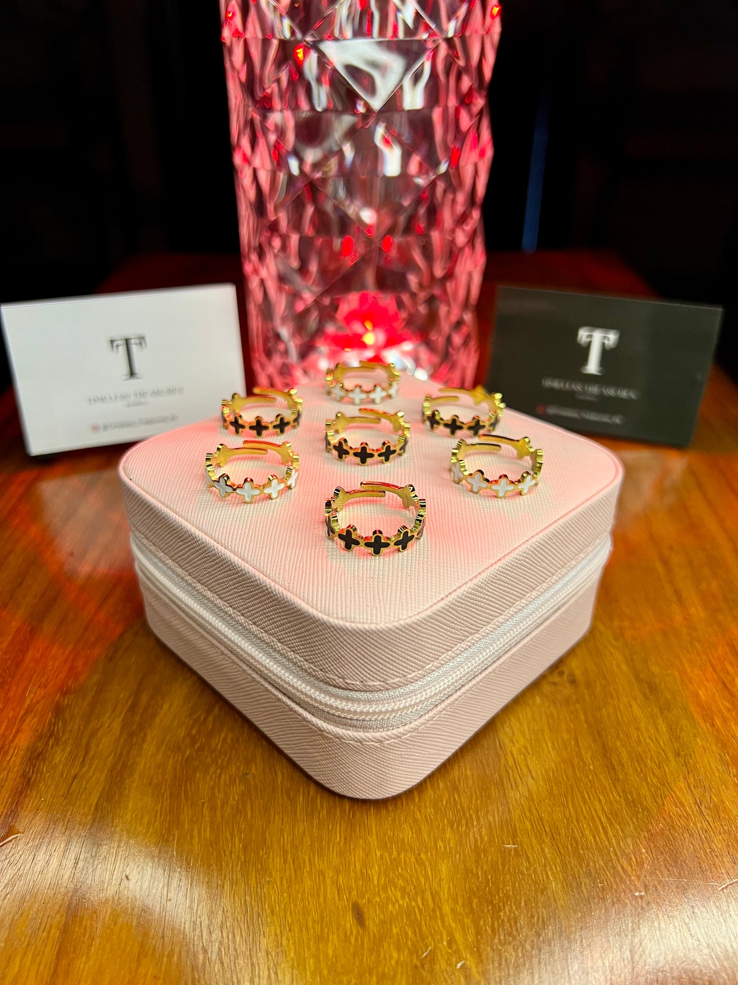Premium Quality Stainless Steel 18k Multi Clove Ring