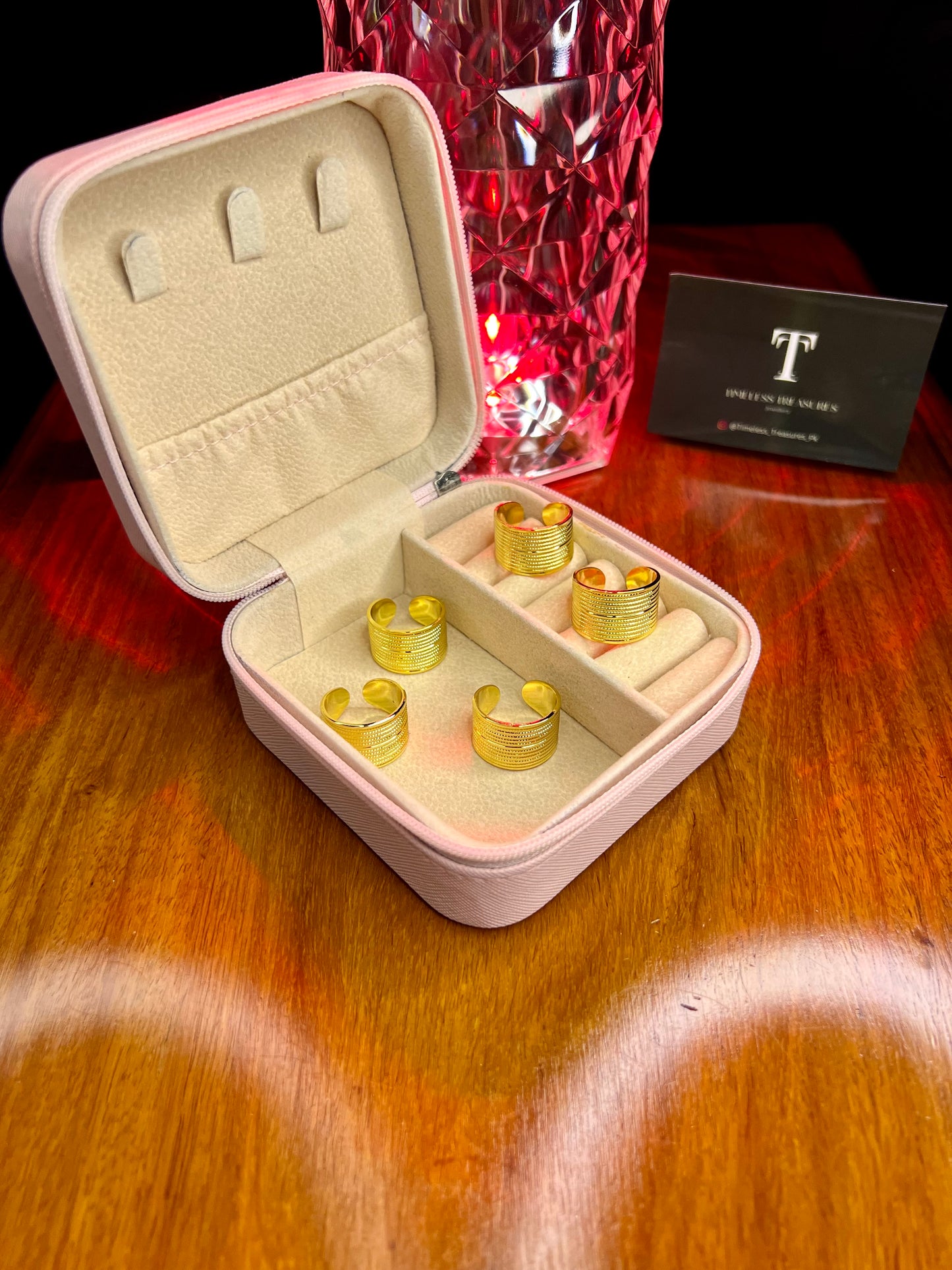 Premium Quality Stainless Steel 18k Muse Gold Ring