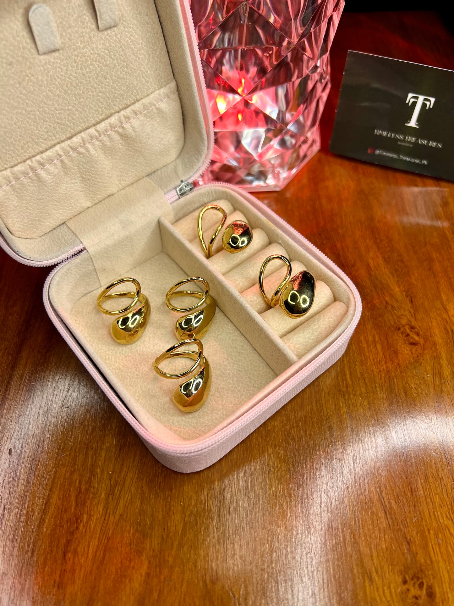 Premium Quality Stainless Steel 18k Signature Ring