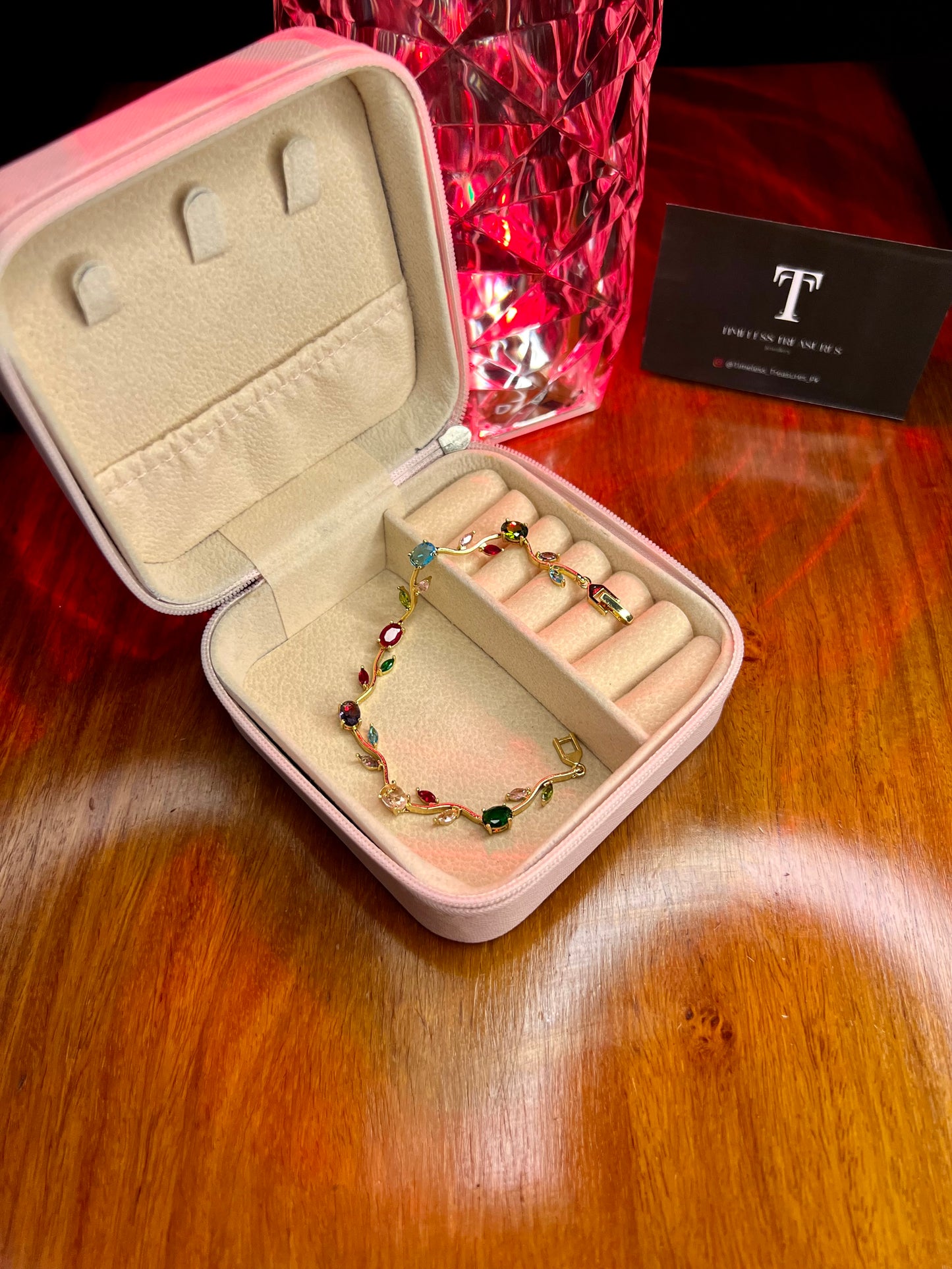 Premium Quality Stainless Steel 18k Multi Colour Tulip Bracelet