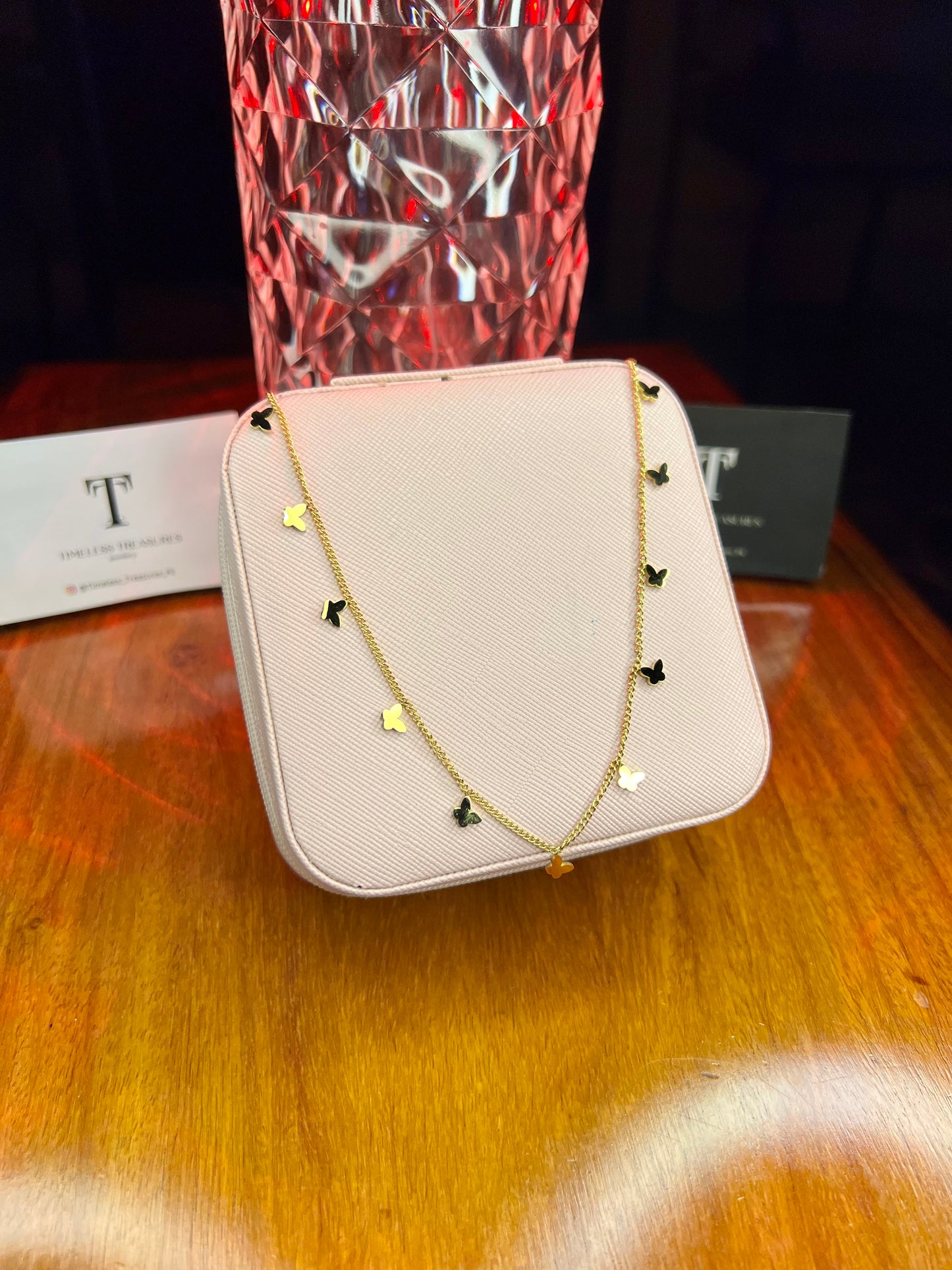 Premium Quality Stainless Steel 18k Butterfly Bliss Chain