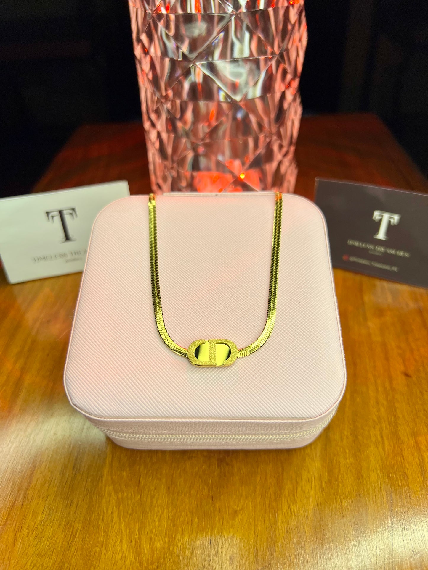 Premium Quality Stainless Steel 18k Chanel Snake Necklace