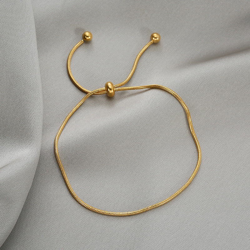 Premium Quality Stainless Steel 18k Sunlit Knot Bracelet + Anklet