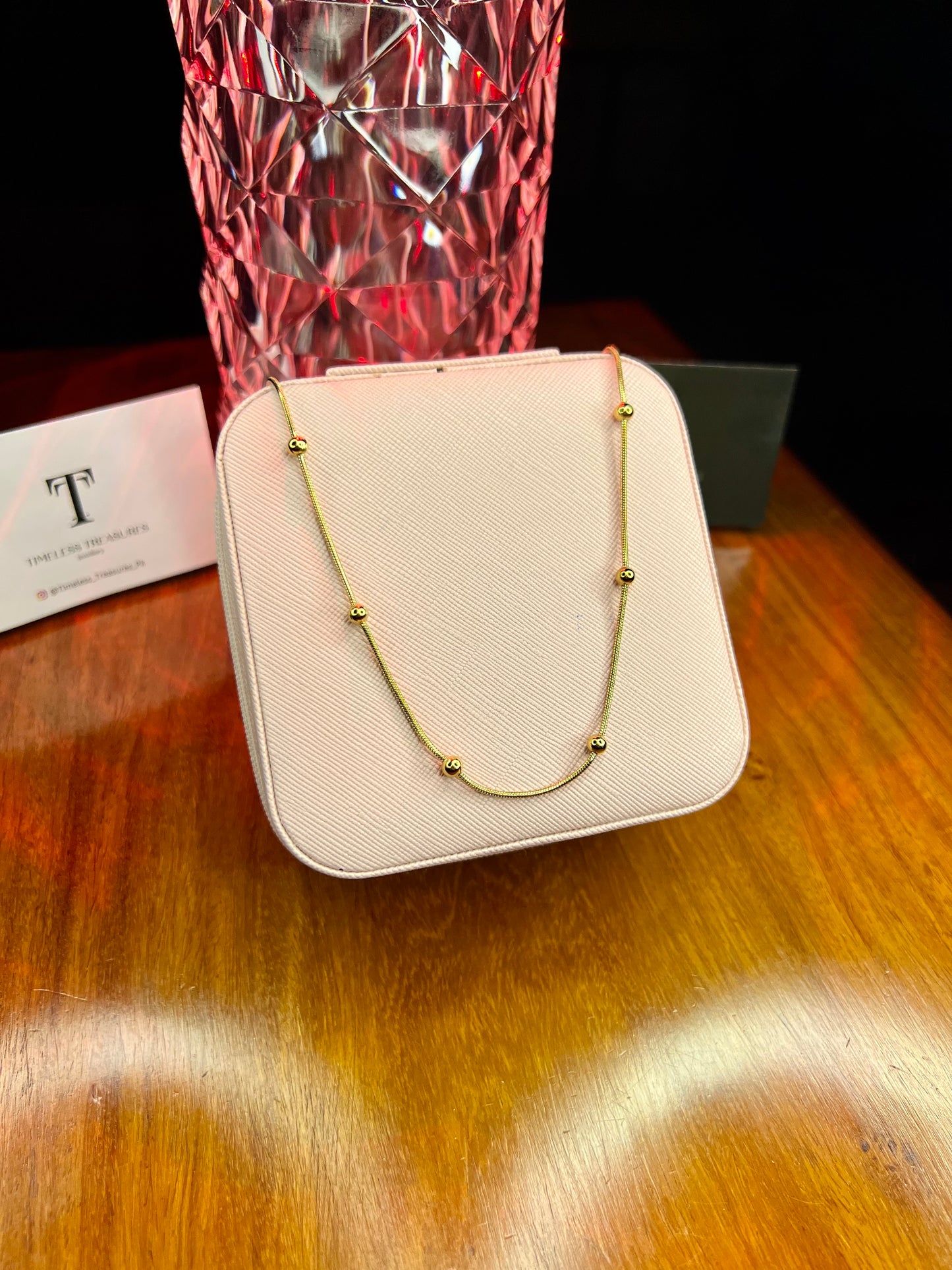 Premium Quality Stainless Steel 18k Ball Chain Necklace