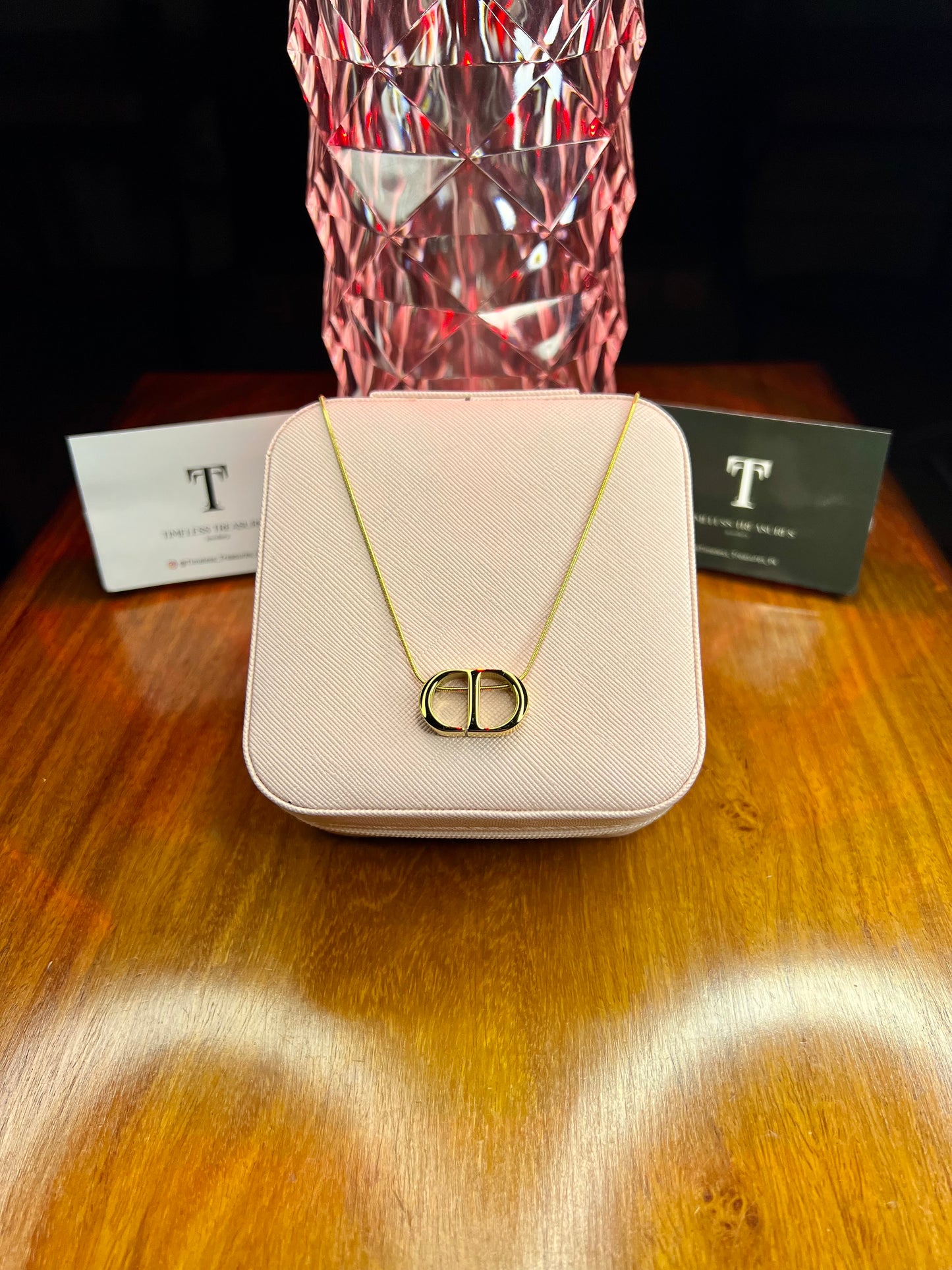 Premium Quality Stainless Steel 18k Dior Gold Necklace