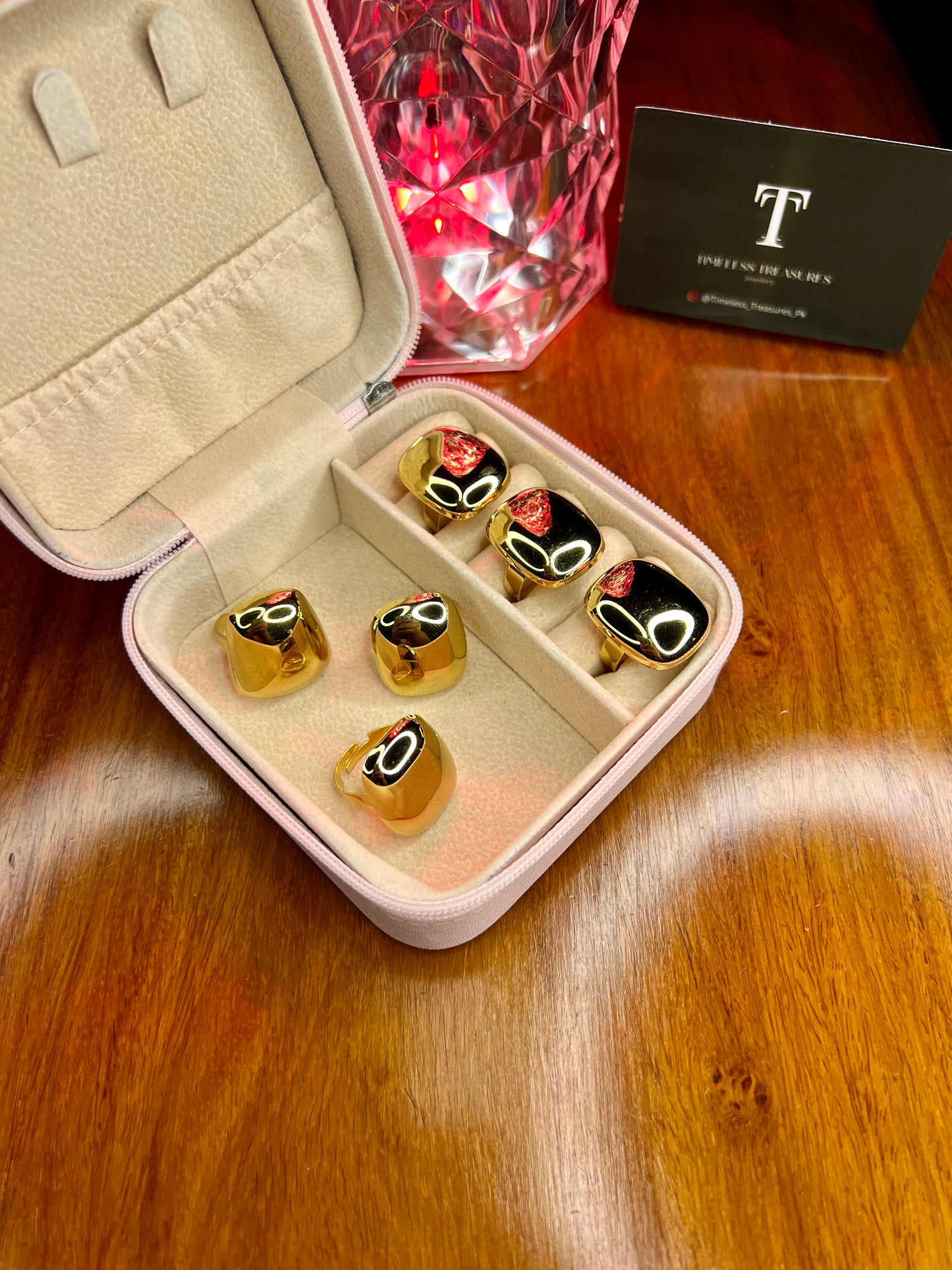 Premium Quality Stainless Steel 18k Plain Sphere Ring