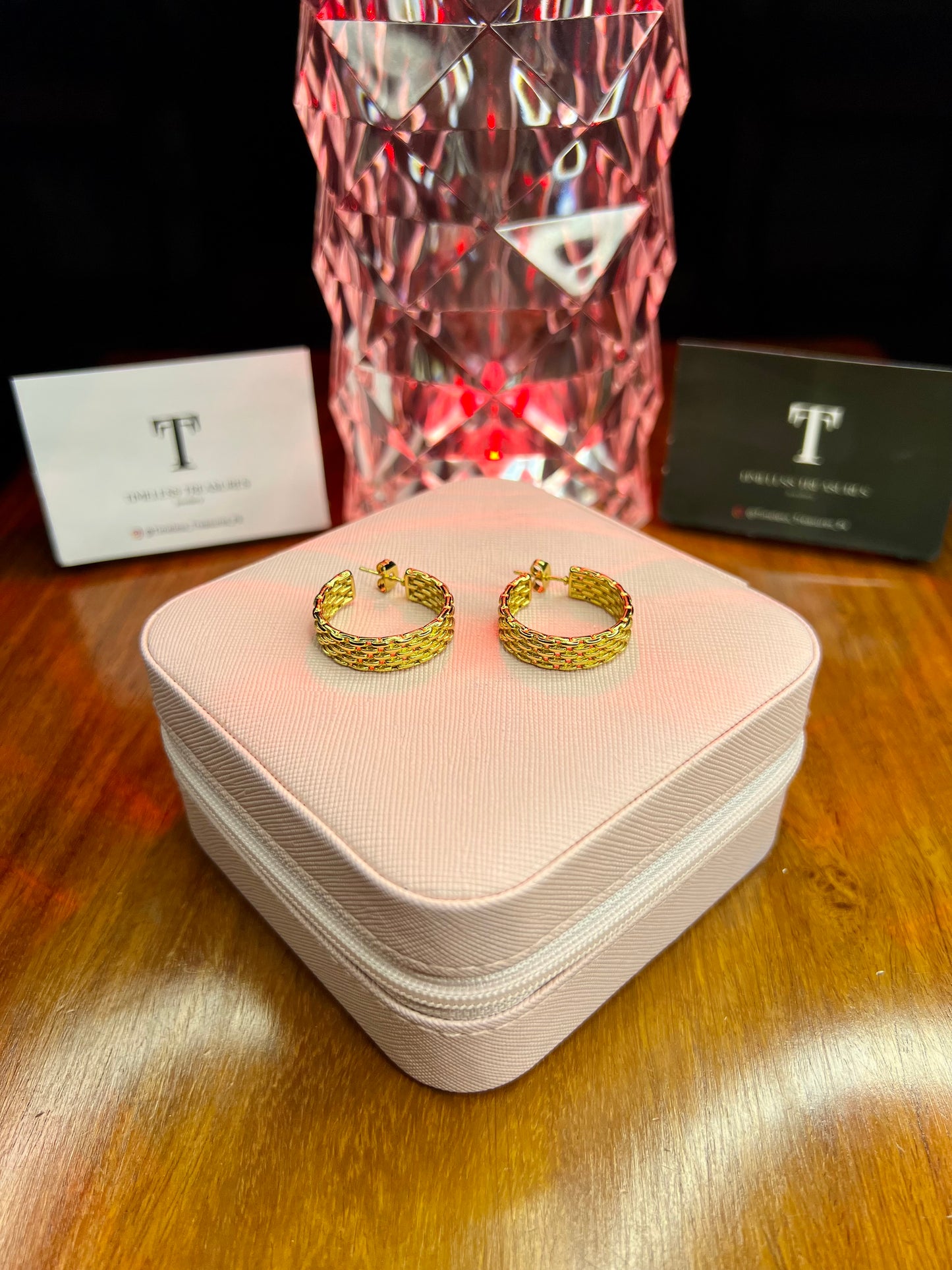 Premium Quality Stainless Steel 18k Gold Large Hoops