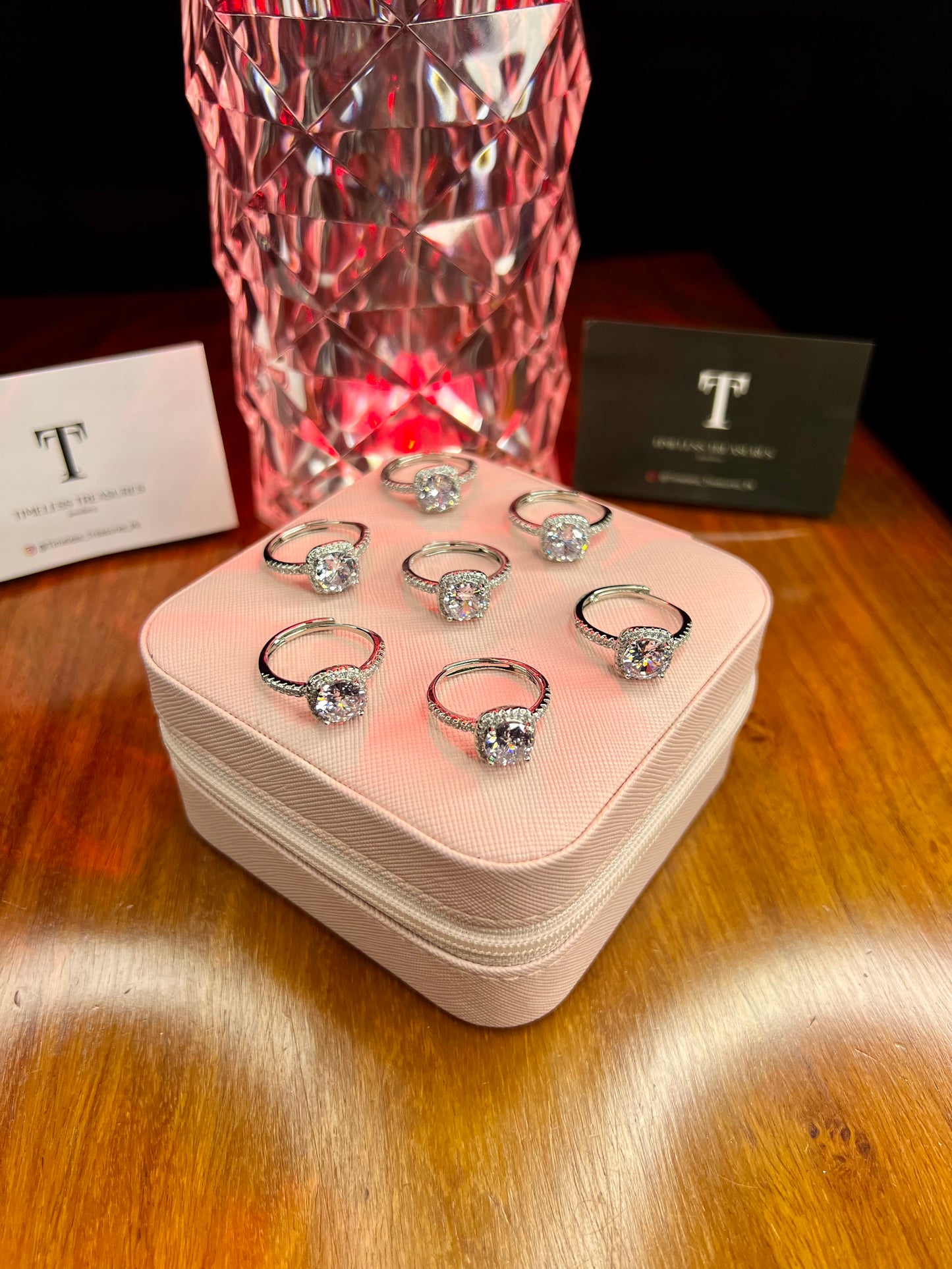 Premium Quality Stainless Steel Diamond Cut Stone Ring