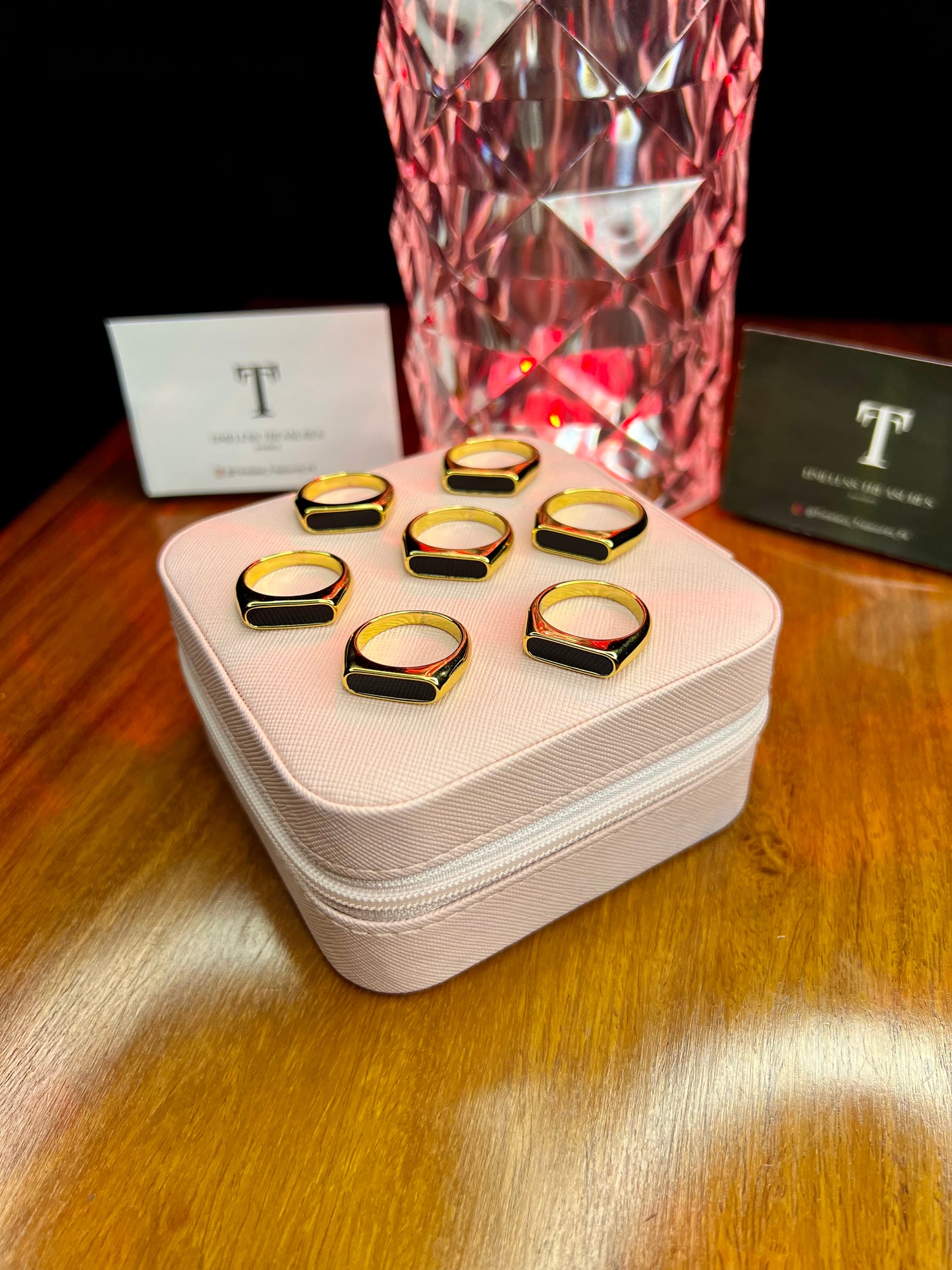 Premium Quality Stainless Steel 18k Tag Ring