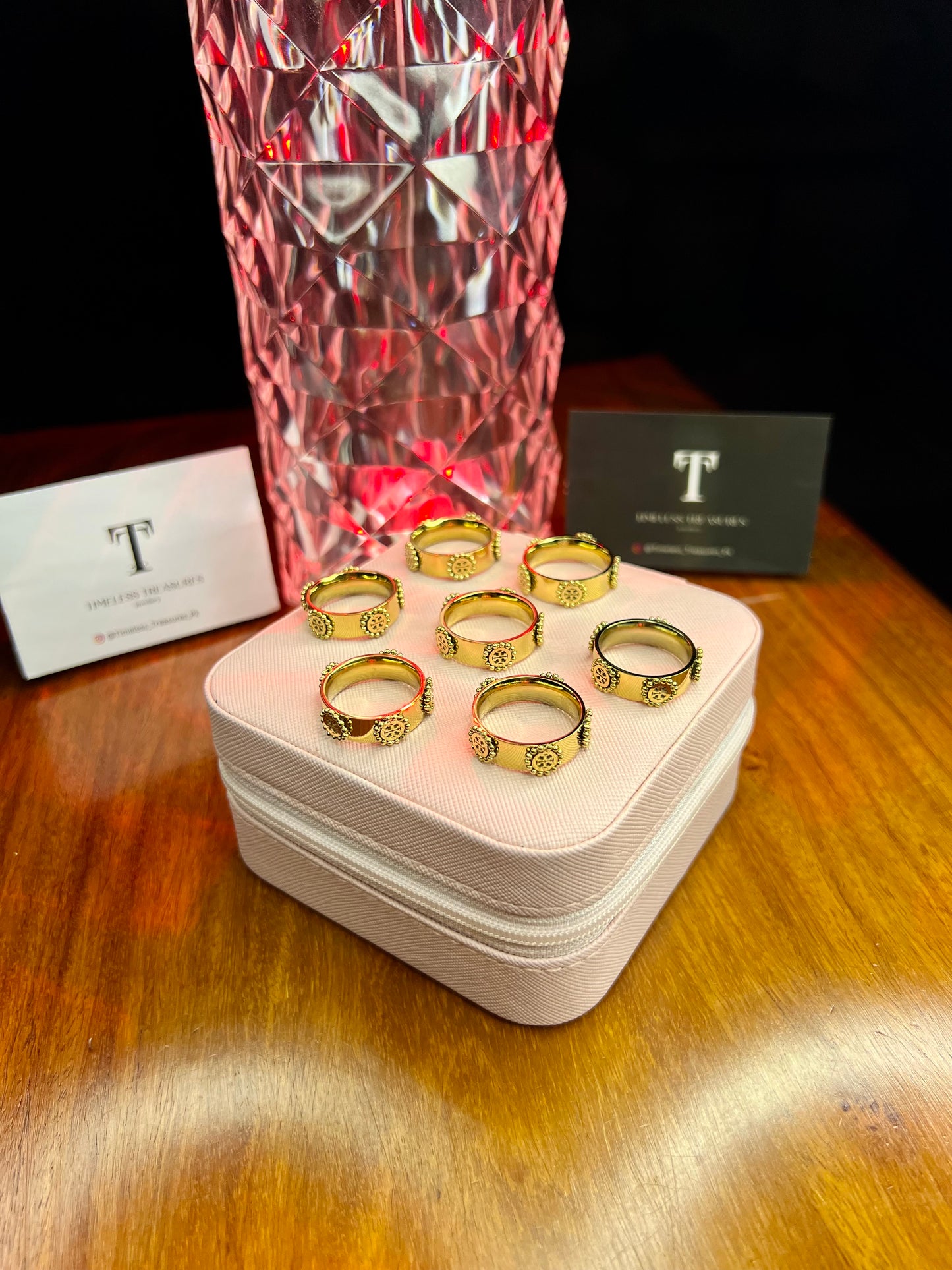 Premium Quality Stainless Steel 18k Luxury Tory Ring