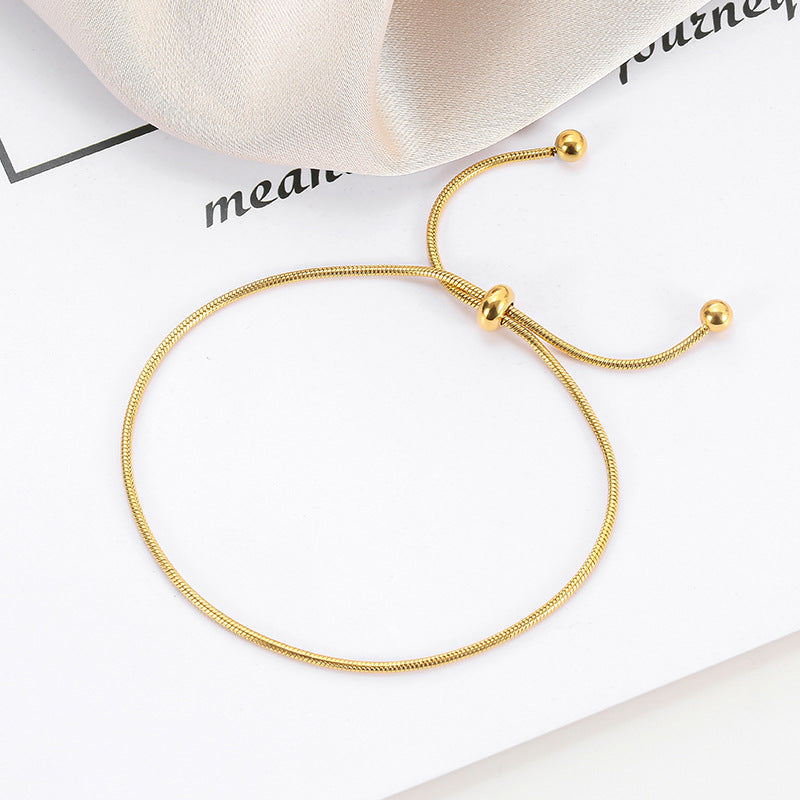 Premium Quality Stainless Steel 18k Sunlit Knot Bracelet + Anklet
