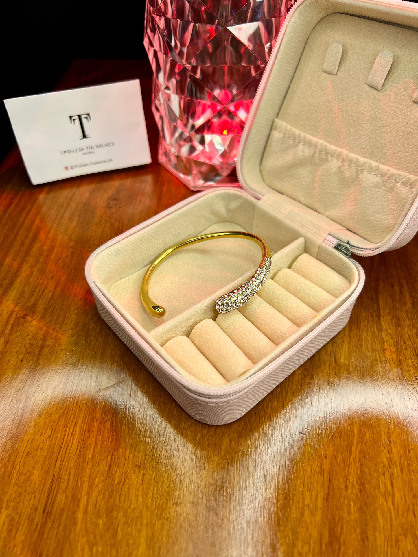 Premium Quality Stainless Steel 18k Eternal Prism Bangle