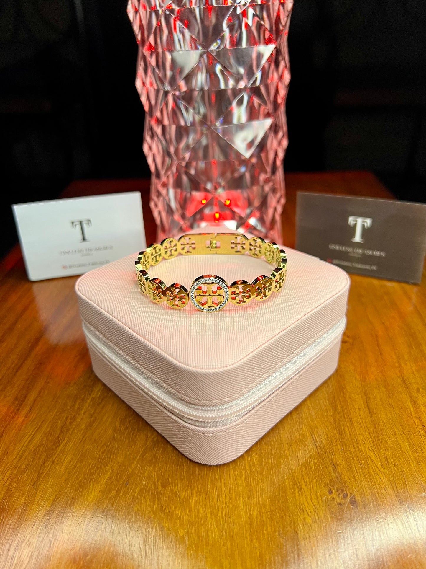 Premium Quality Stainless Steel 18k Tory Heavy Allover Luxury Handcuff