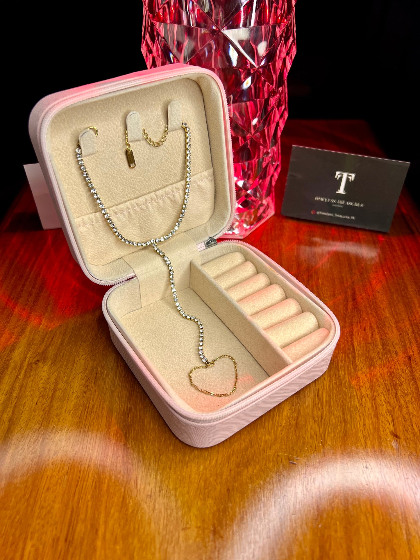Premium Quality Stainless Steel 18k Velora Tennis Handchain
